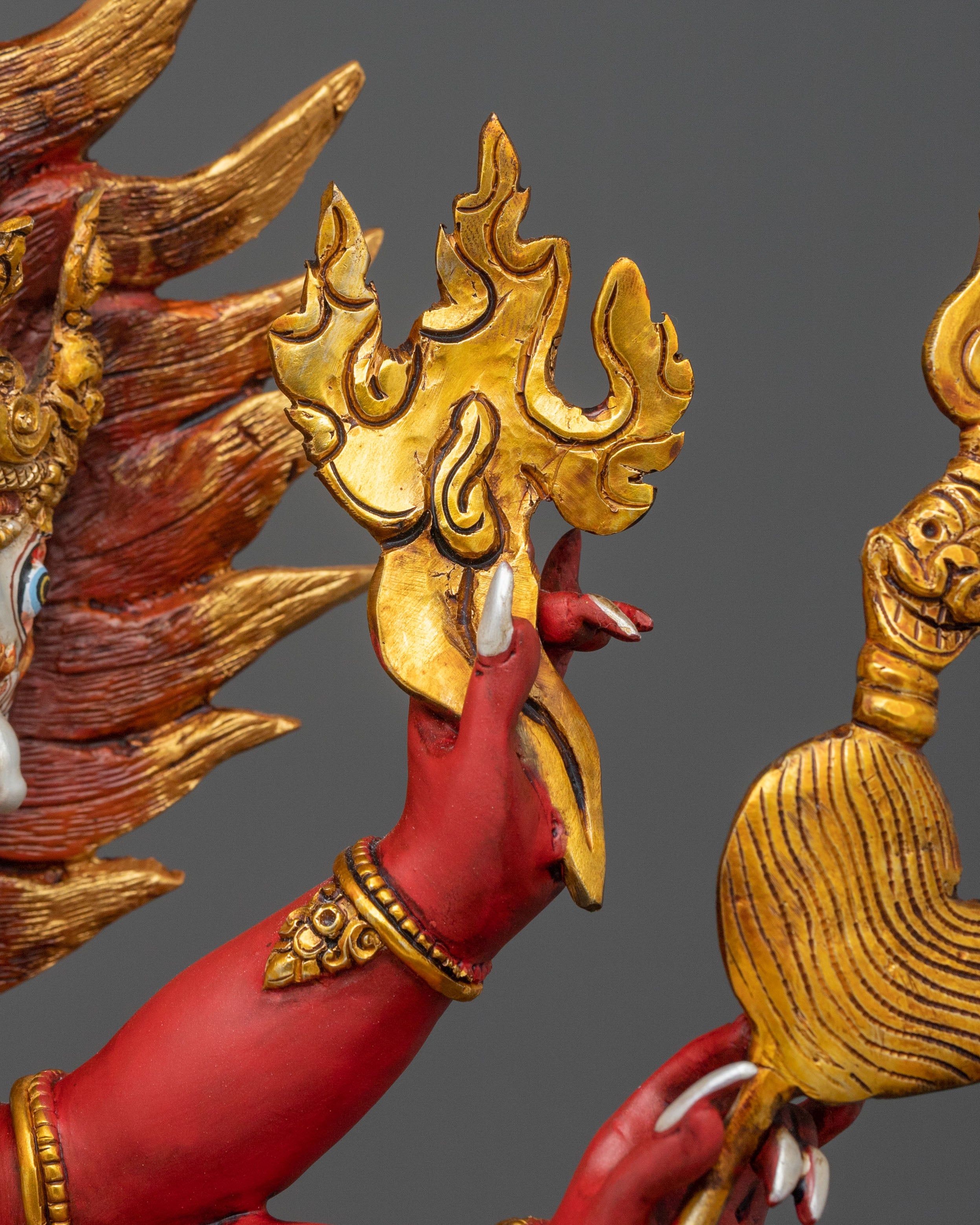 Heyagriva Divine Figurine | 24K Gold Gilded Protector
