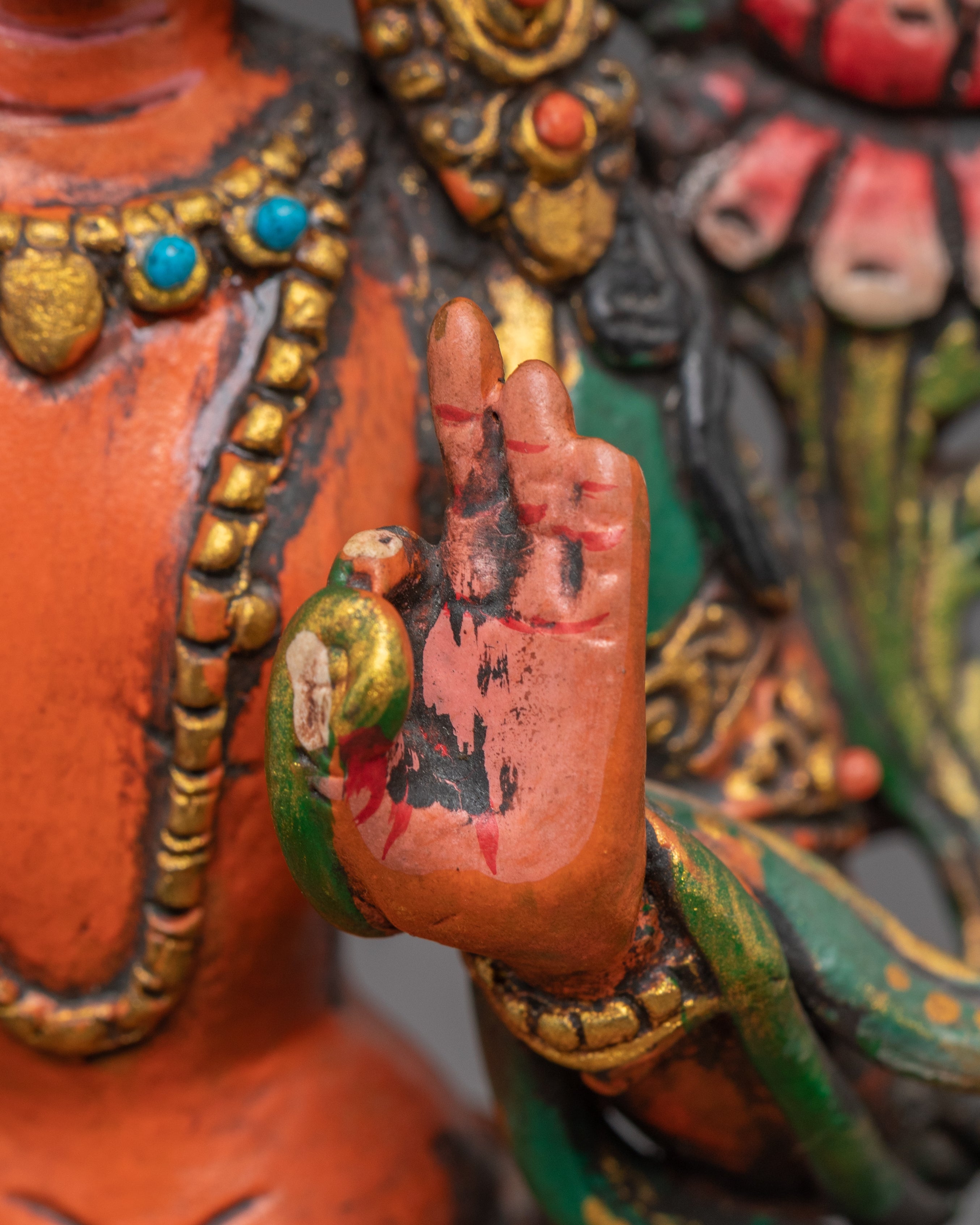 Handcrafted Copper Statue of Bodhisattva Manjushri | The Beacon of Wisdom