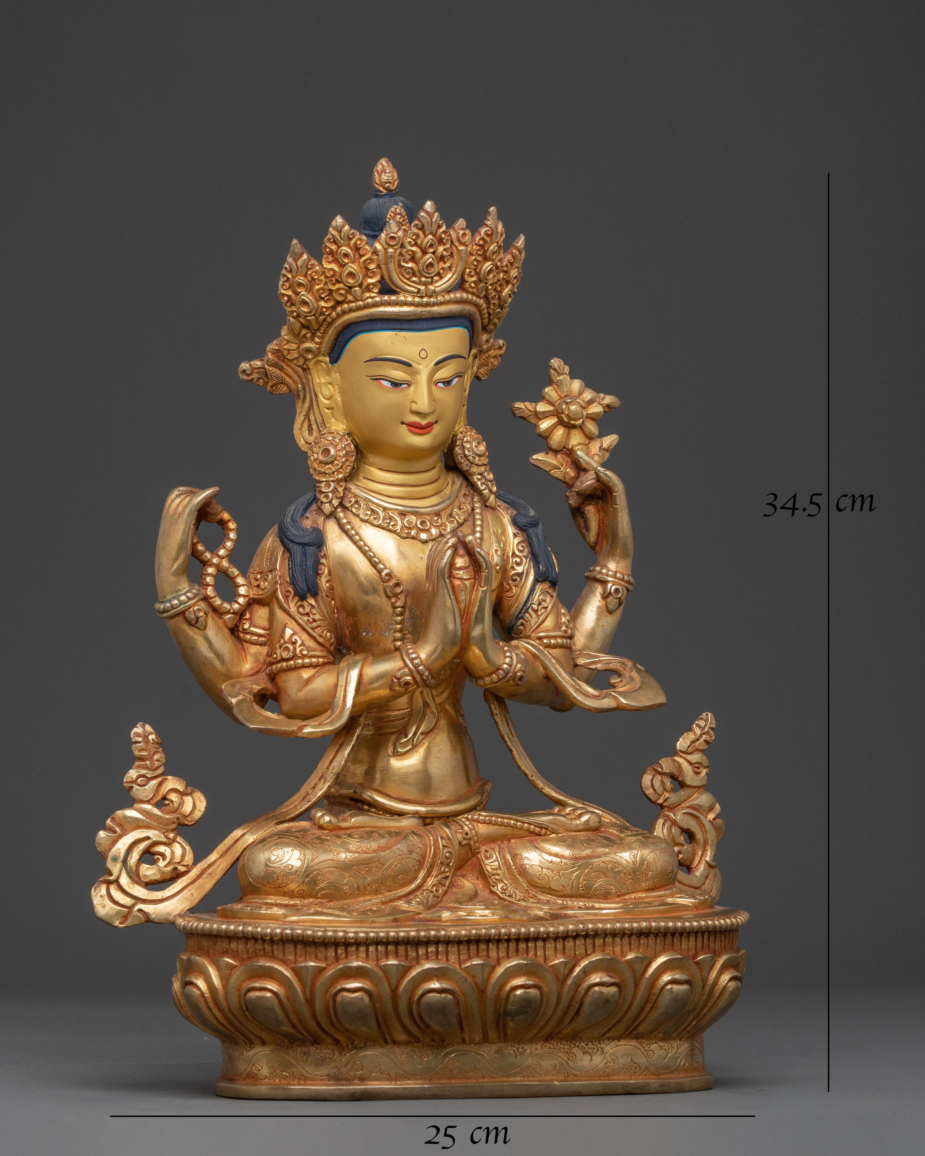 Chenrezig: Handcrafted Sacred Figurine