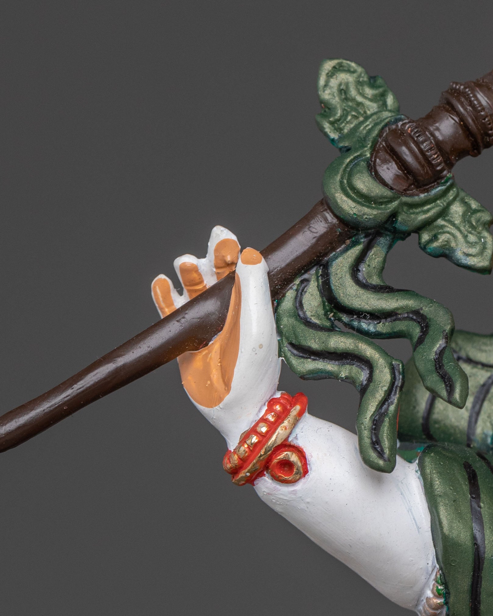 White Dzambhala Statue | Buddhist Wealth Deity