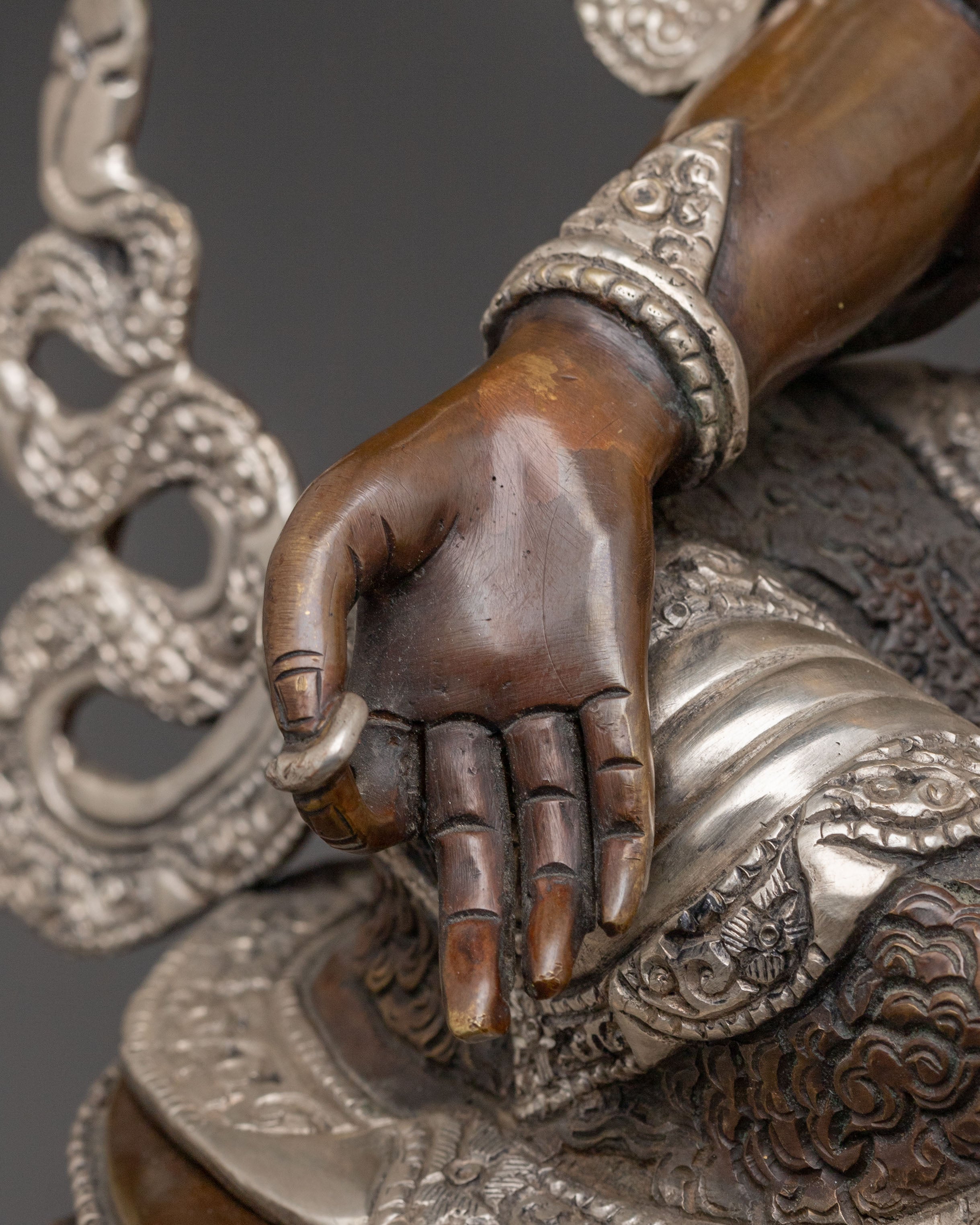 Mother Shyama Tara Divine Statue – Handcrafted Gilded Copper Art