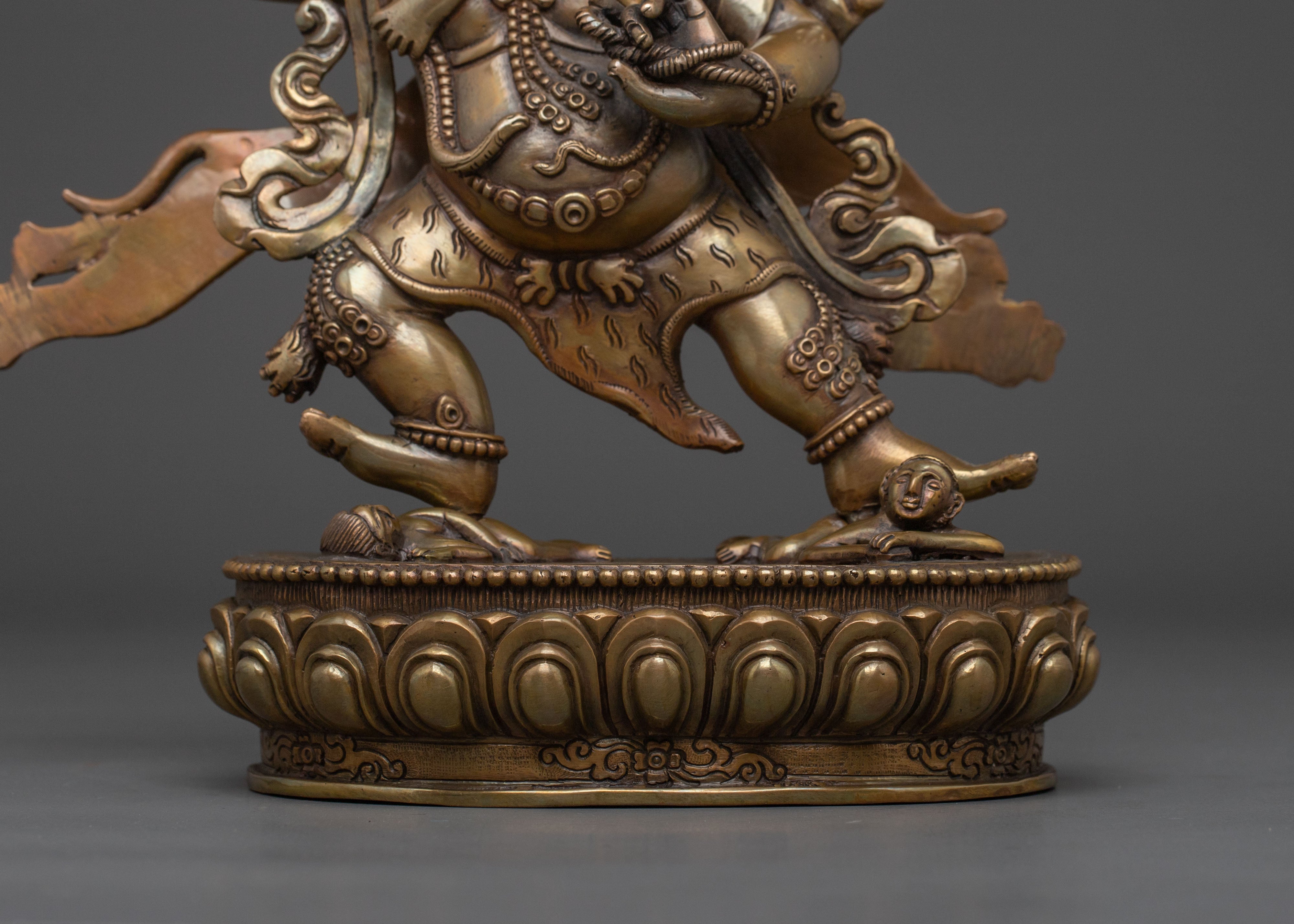Vajrapani Antique Bronze Statue | Buddhist Protector Sculpture