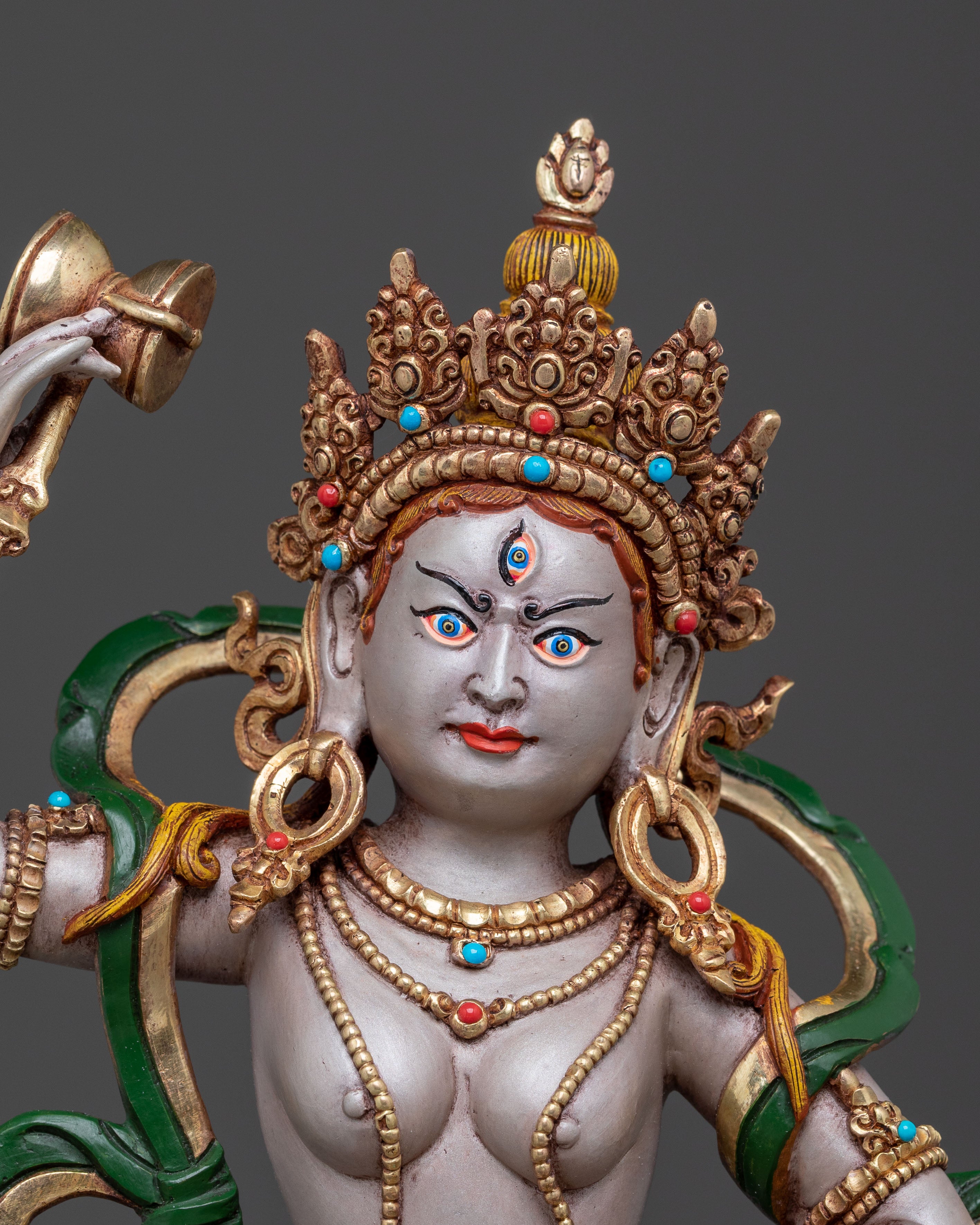 Machig Labdron: 24K Gold Gilded Compassionate Figure