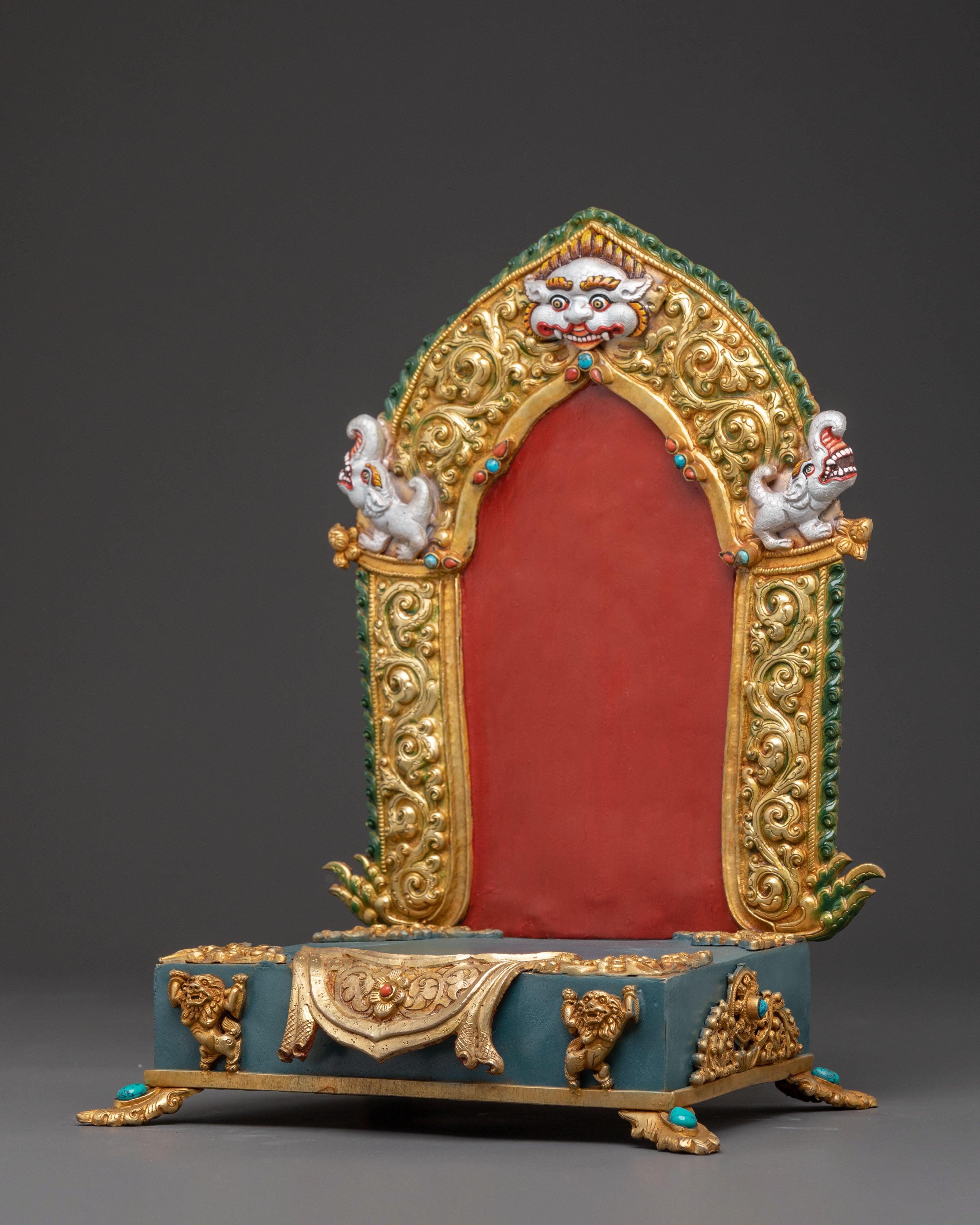 Throne: Handcrafted Copper Shrine Base