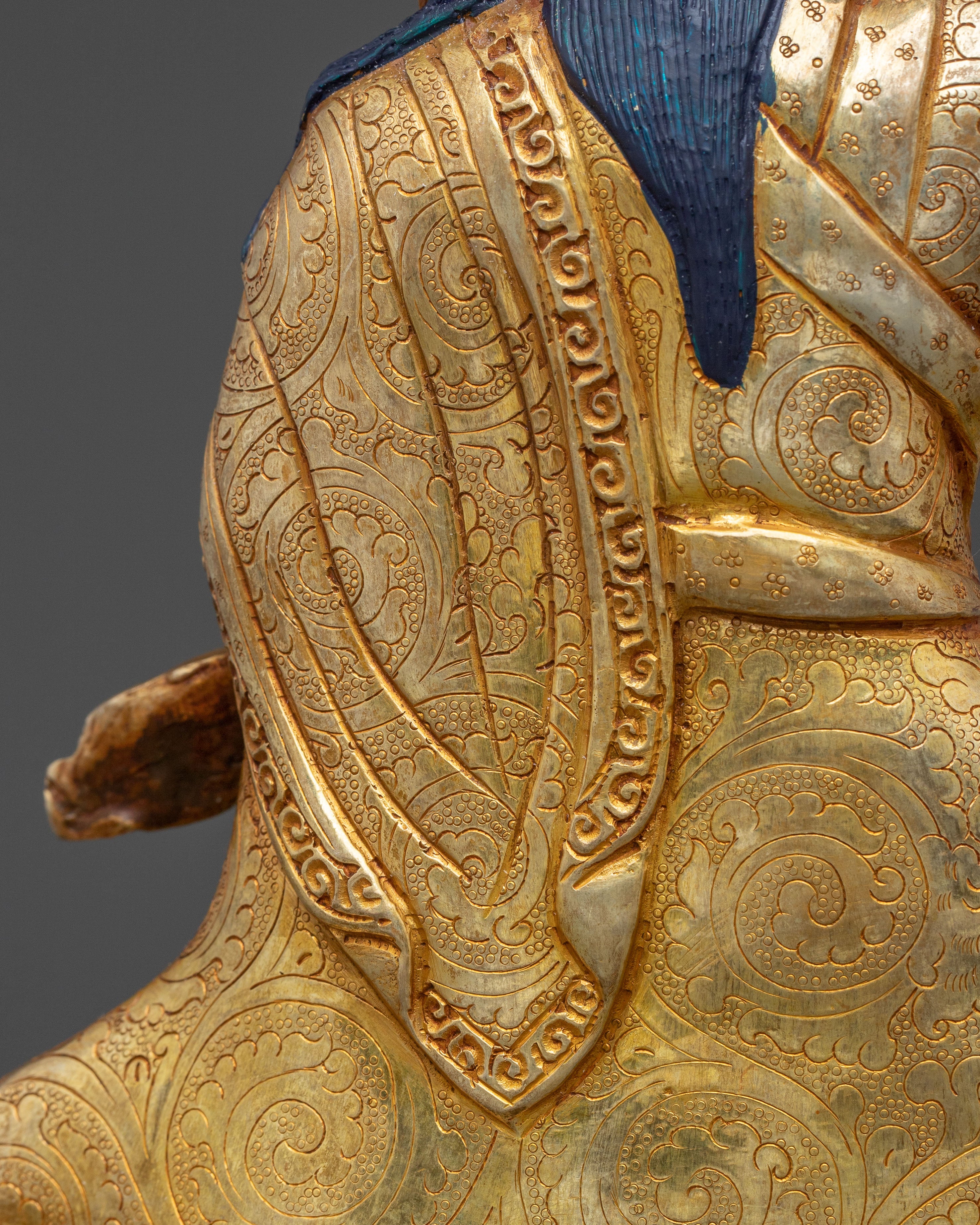 Dancing Guru Rinpoche Spiritual Sculpture | Handmade Tibetan Artwork
