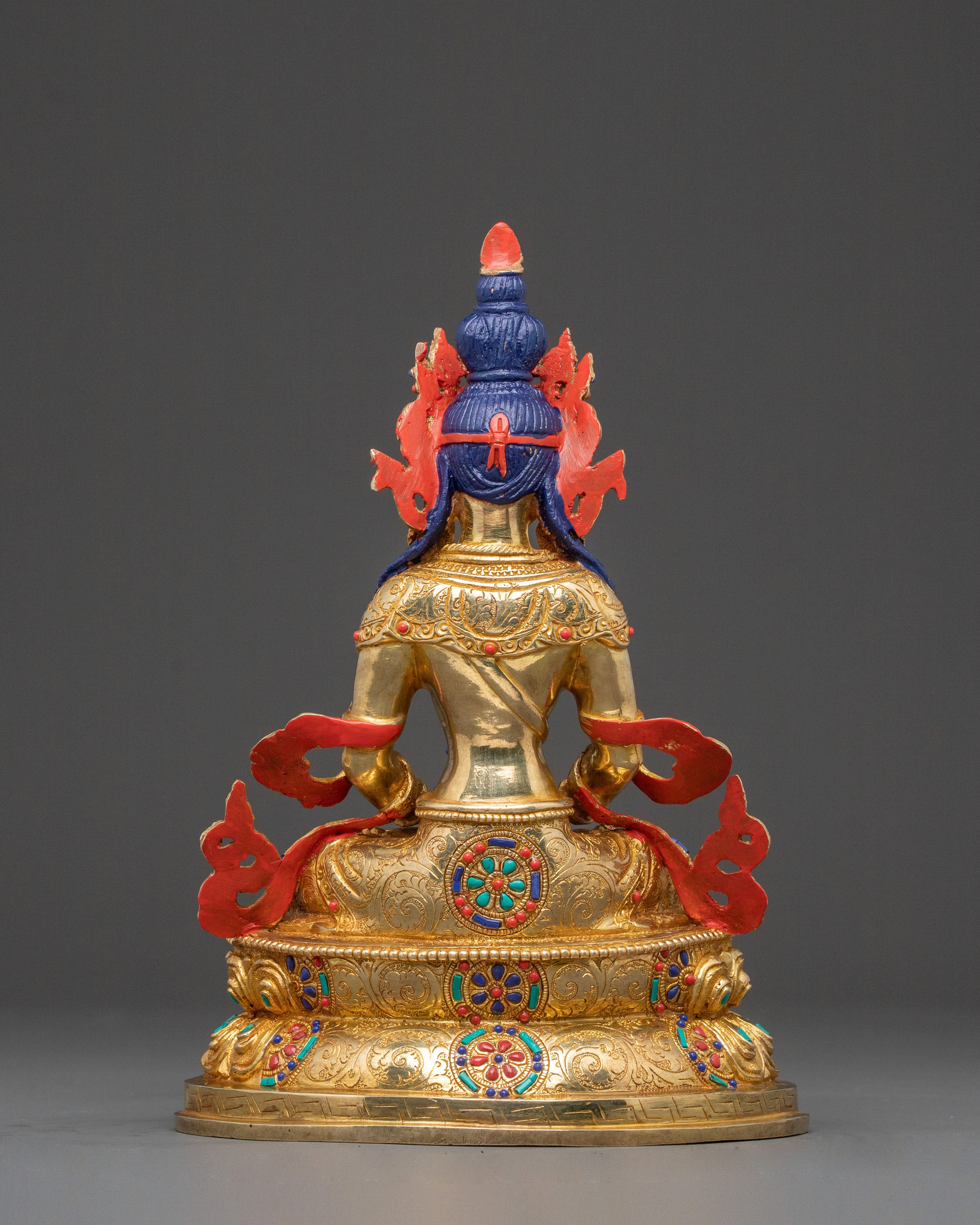 Amitayus Buddha Statue: Sacred Figure for Decor