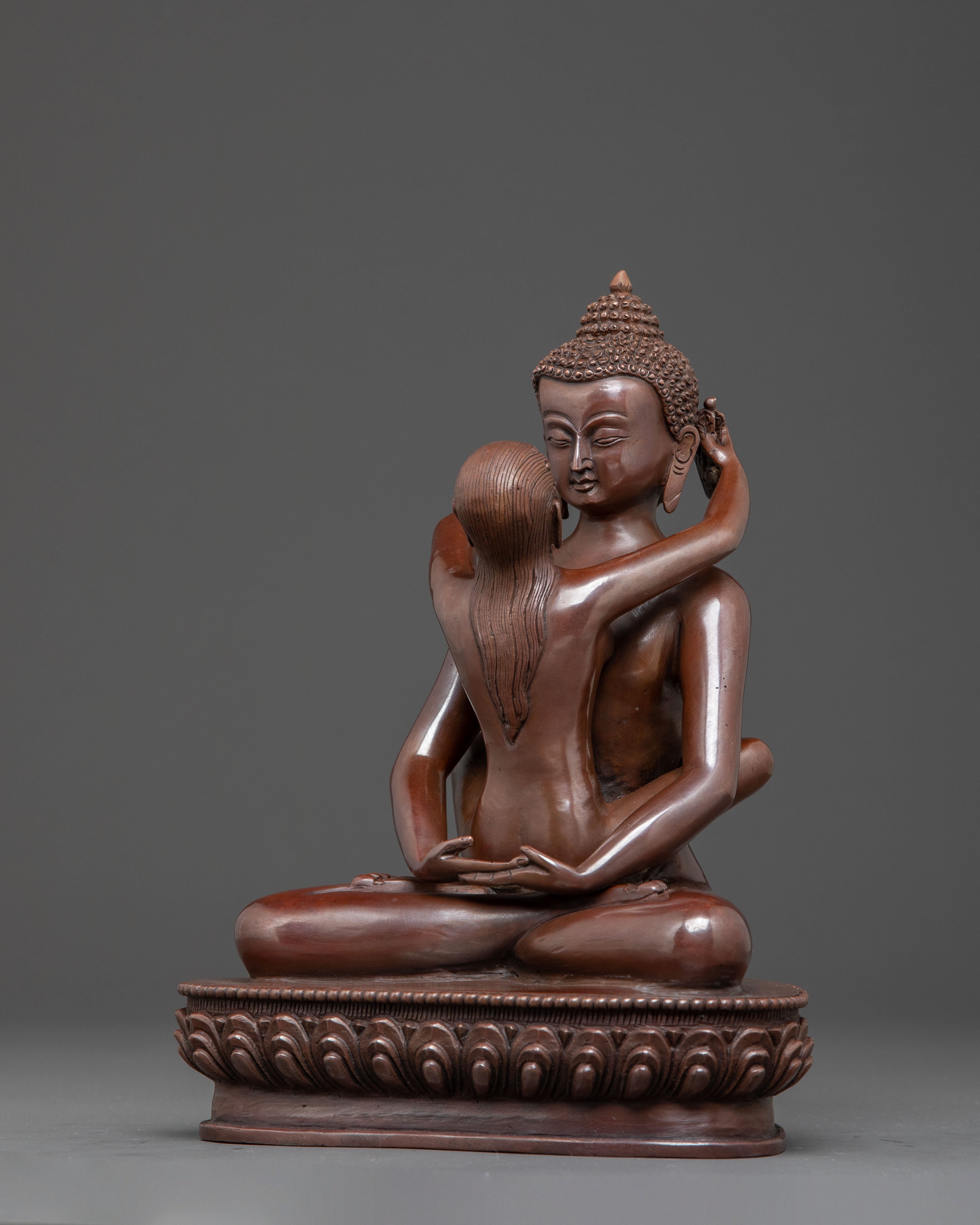 Samantabhadra Bodhisattva Statue with Consort | Divine Union in Tantric Practice