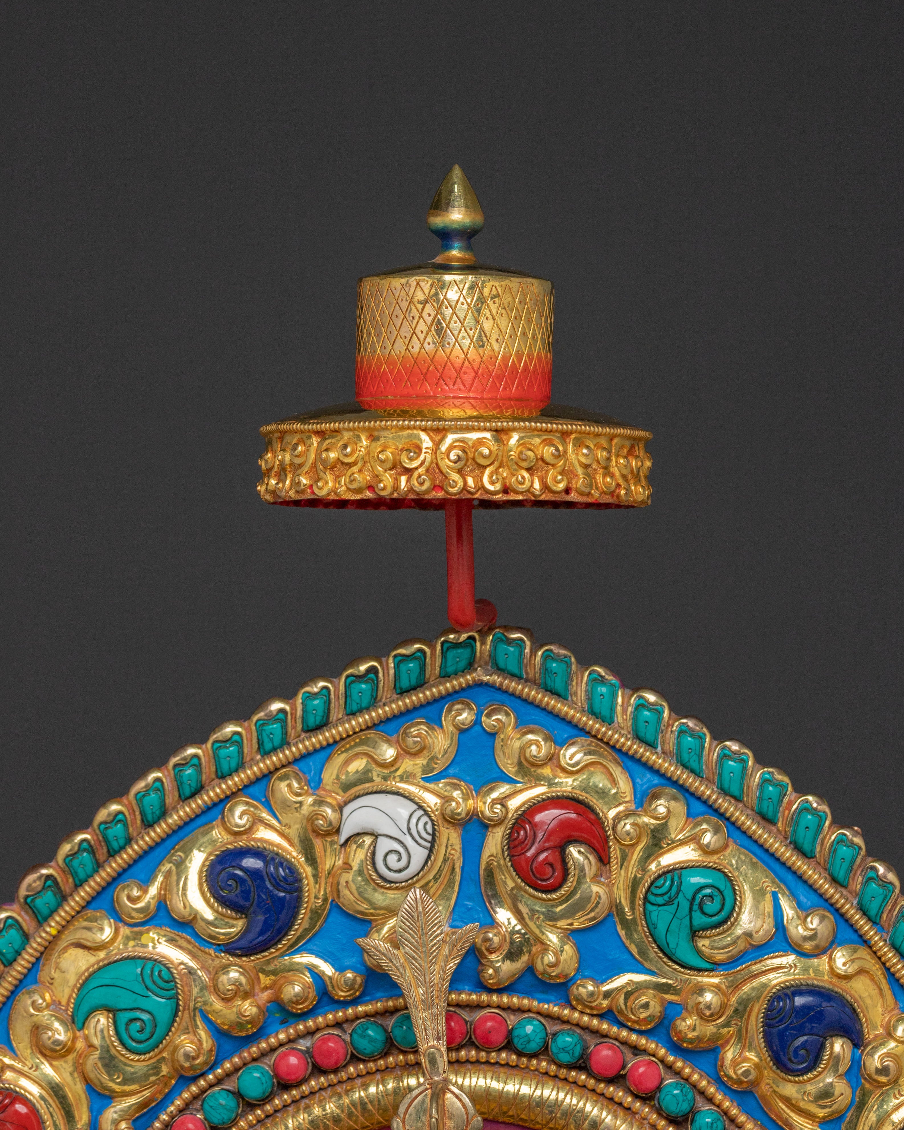 Guru Rinpoche Sacred Statue on Throne | Altar Decor Sculpture