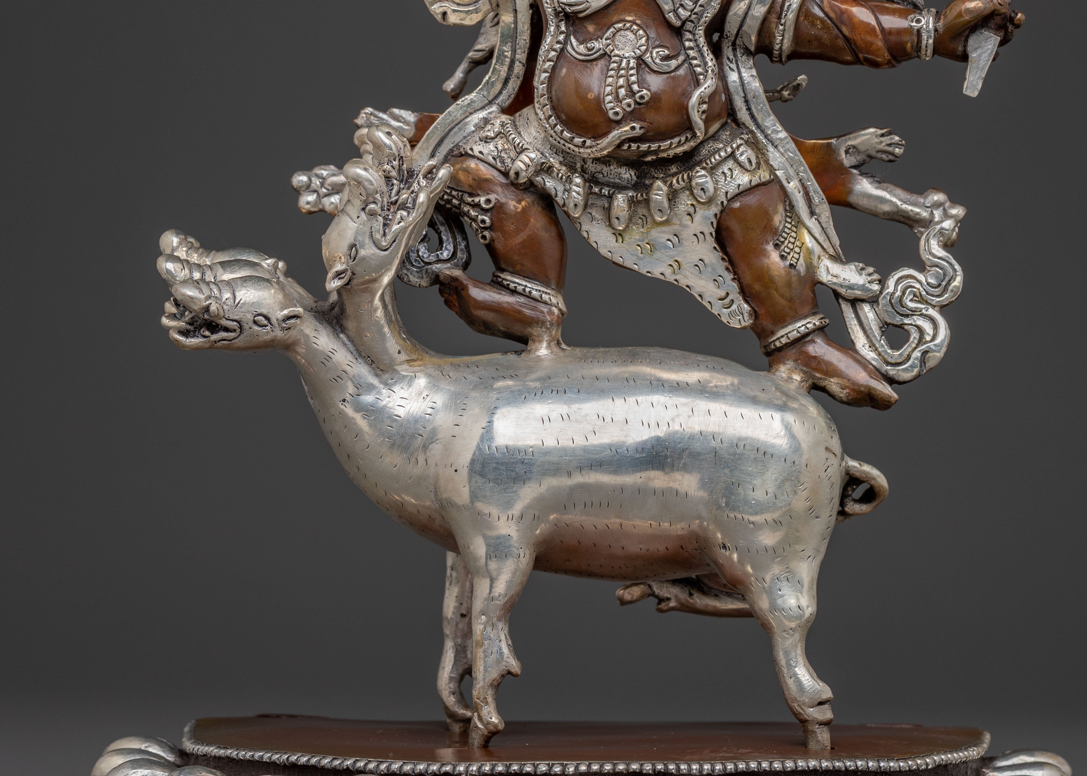 Dorje Gotrab Statue – Oxidized Copper Craft