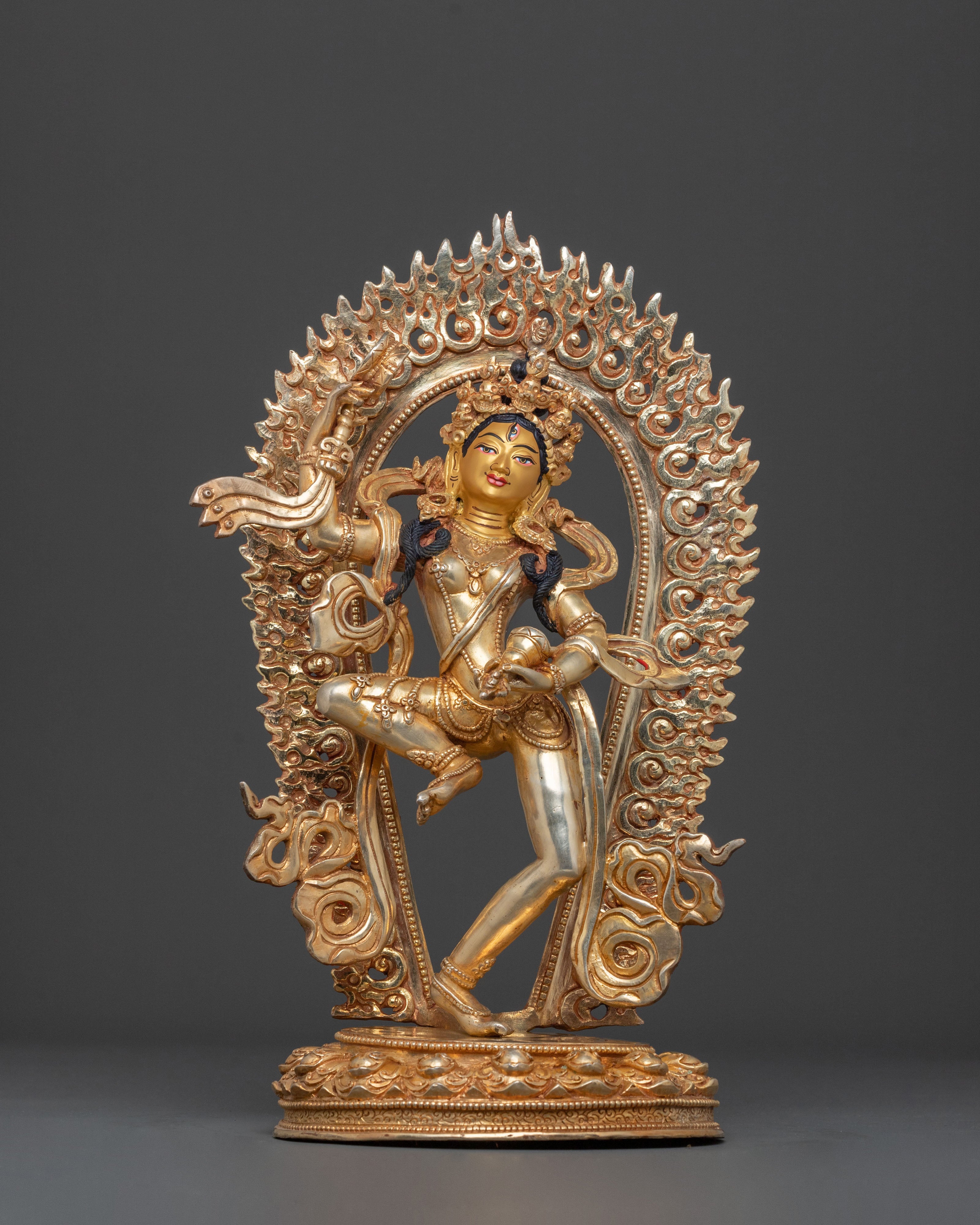 Radiant Tibetan Machig Labdron Sculpture