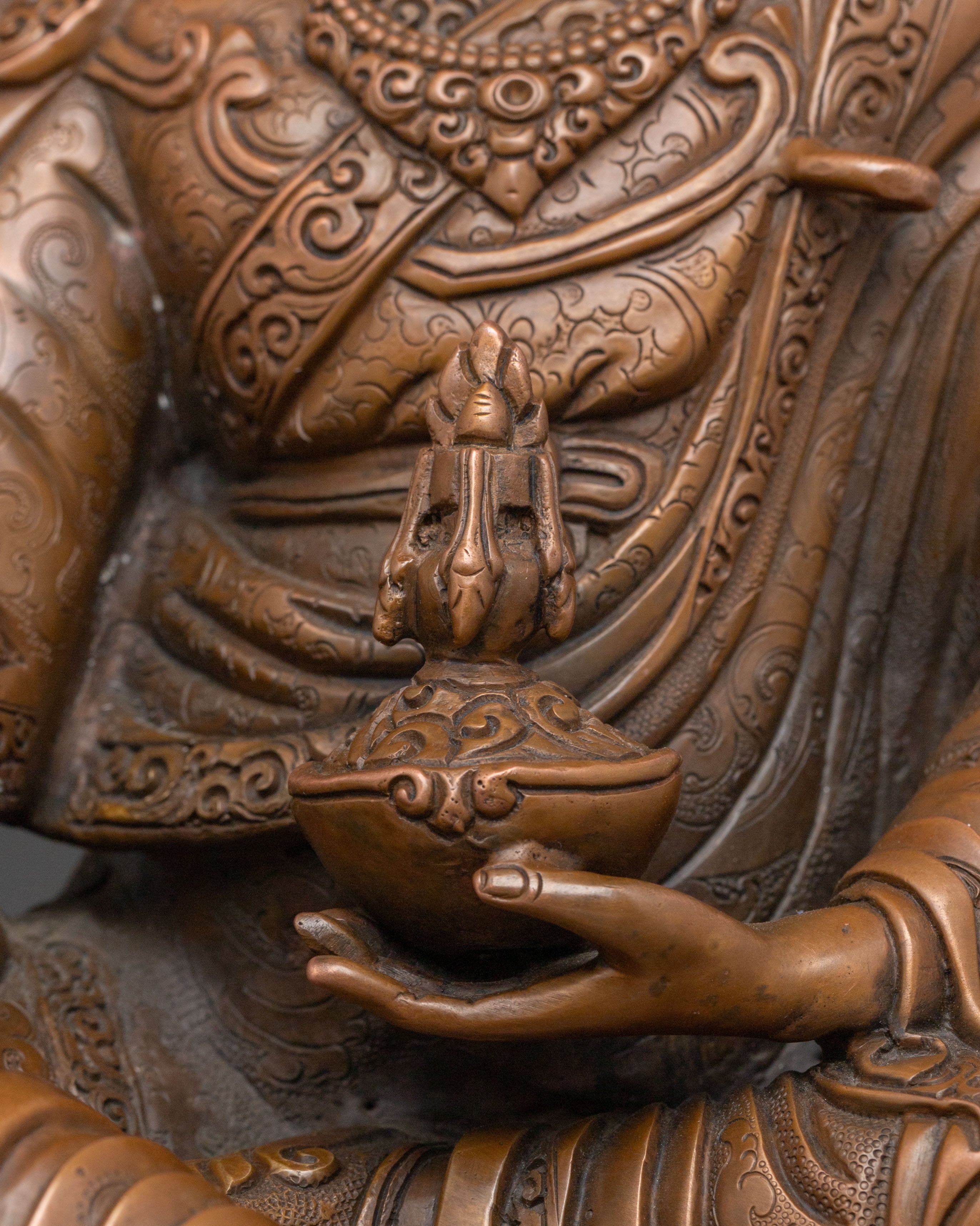 Guru Rinpoche Altar Sculpture | Spiritual Decor