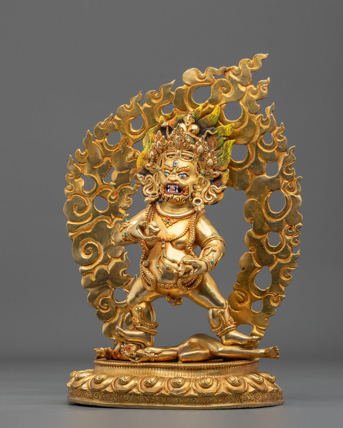 Black Dzambhala Statue | Tibetan Buddhist Protector