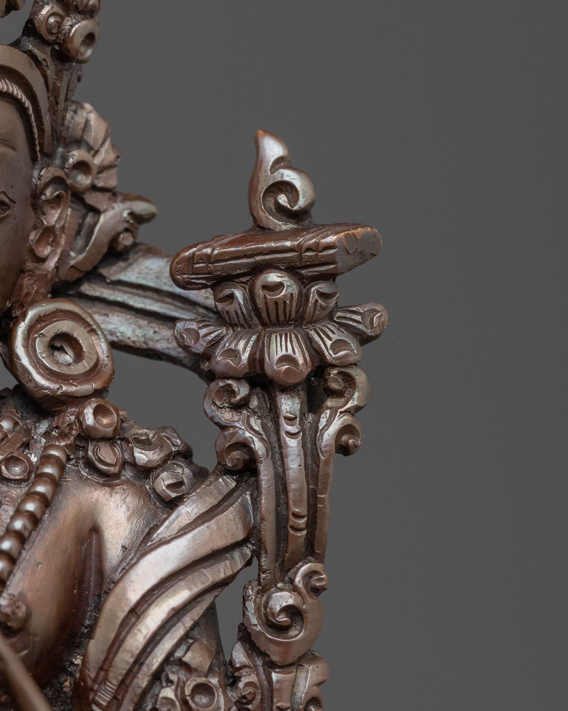 Tikshna Manjushri Sculpture | Oxidized Copper Body