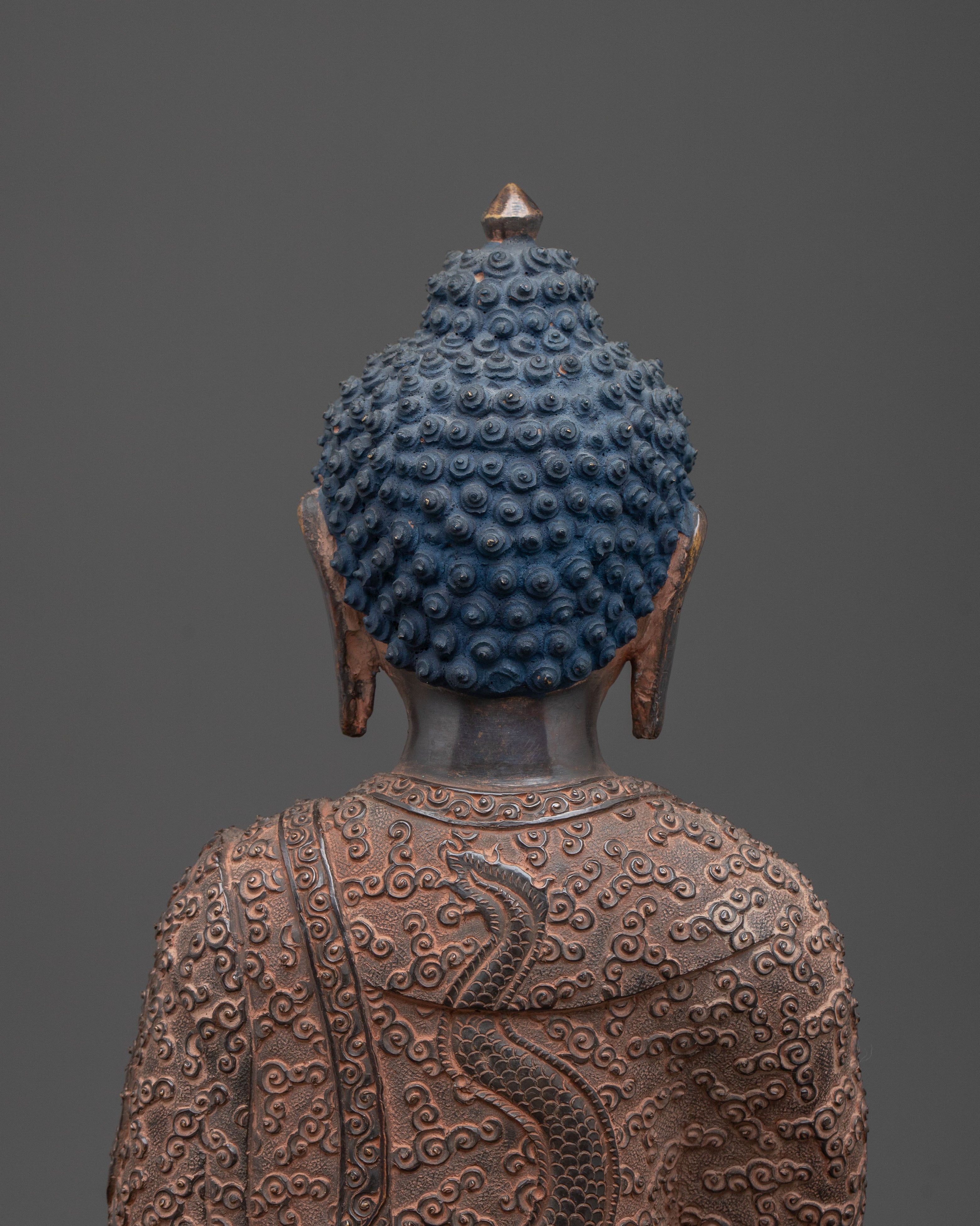 Shakyamuni Buddha Sculpture | Oxidized Copper Artistry