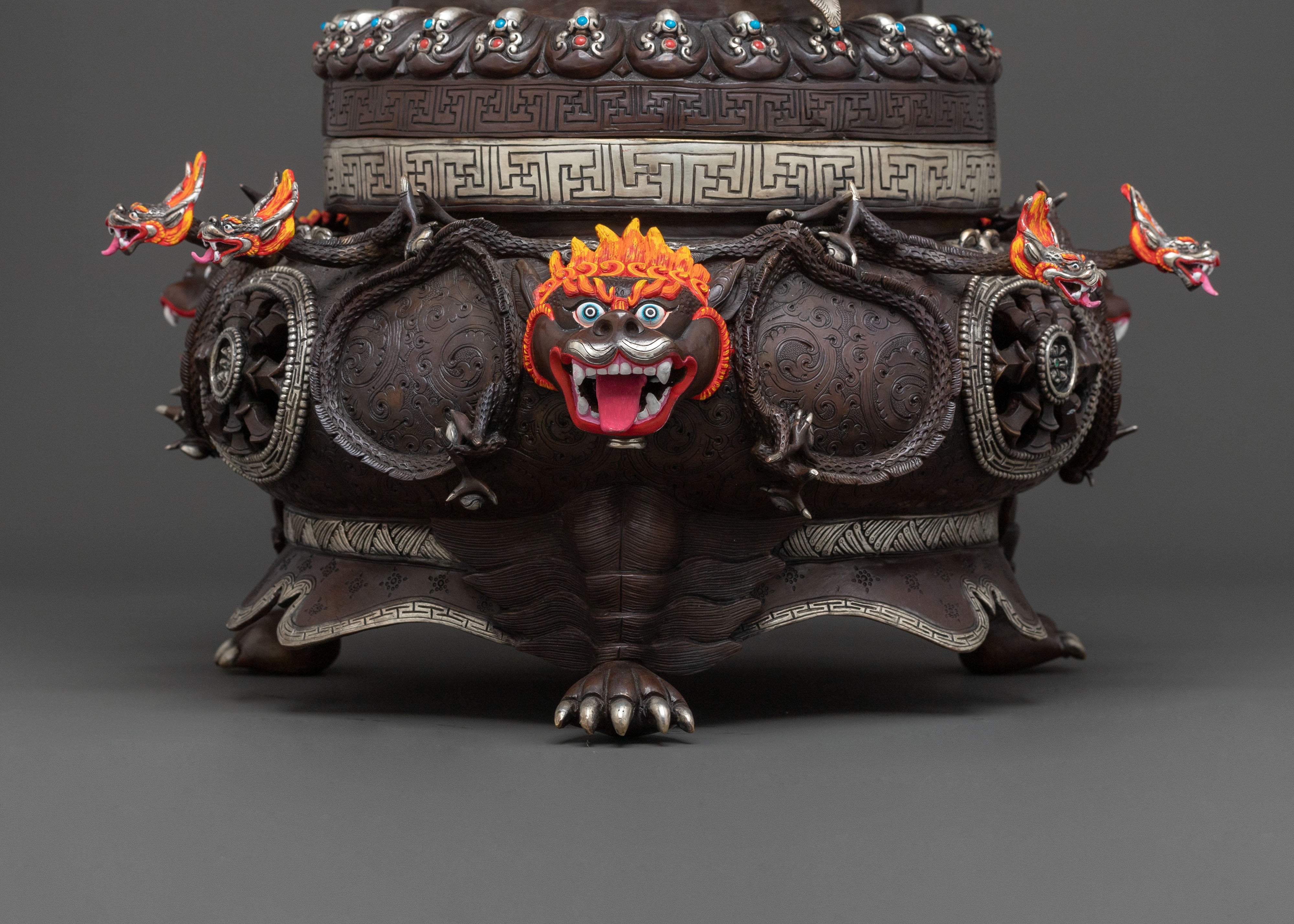 Fierce Protector Vajradaka Statue | Sacred Vajrayana Altar