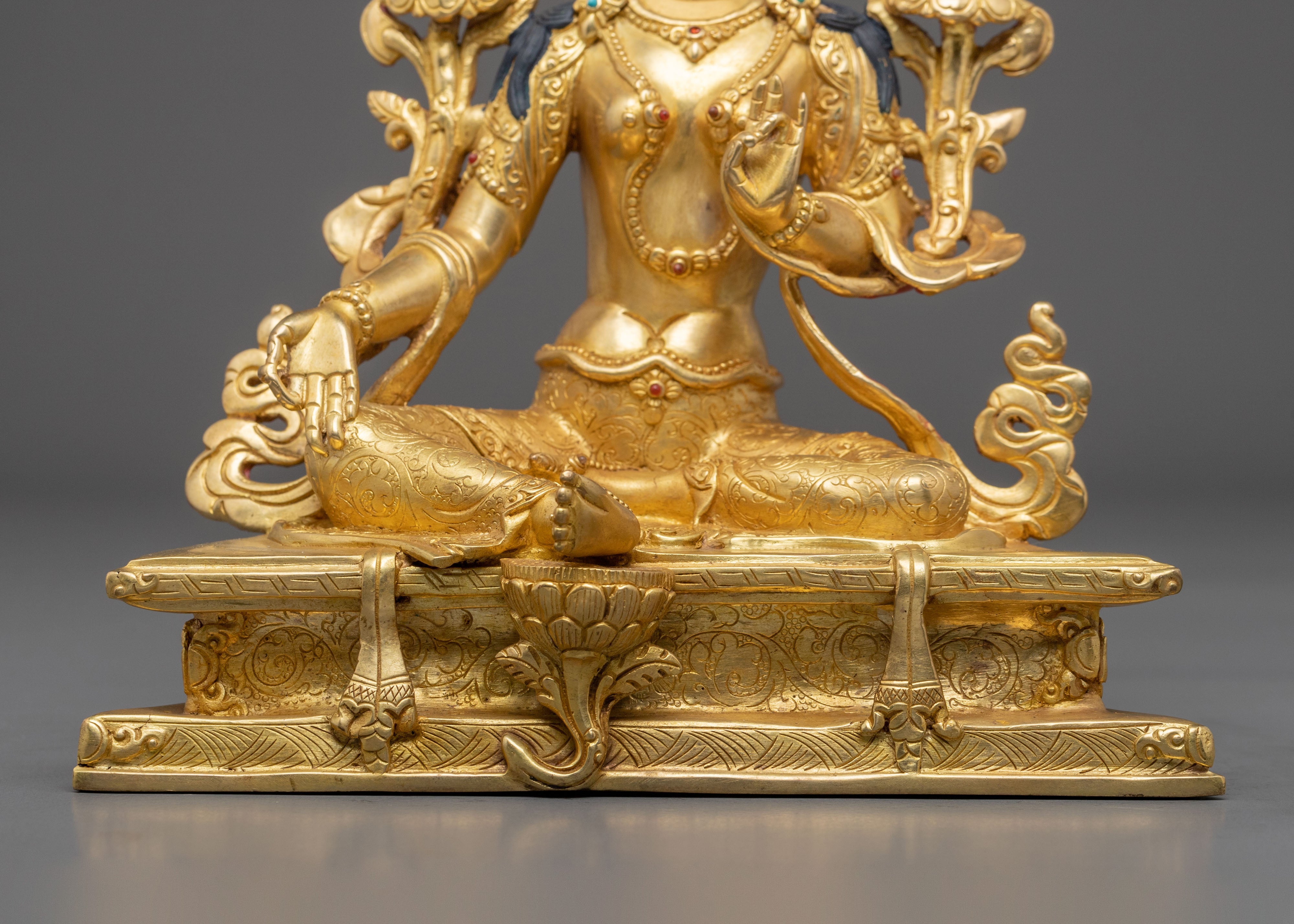 Green Tara Buddhist Altar Statue | Altar Decoration Statue