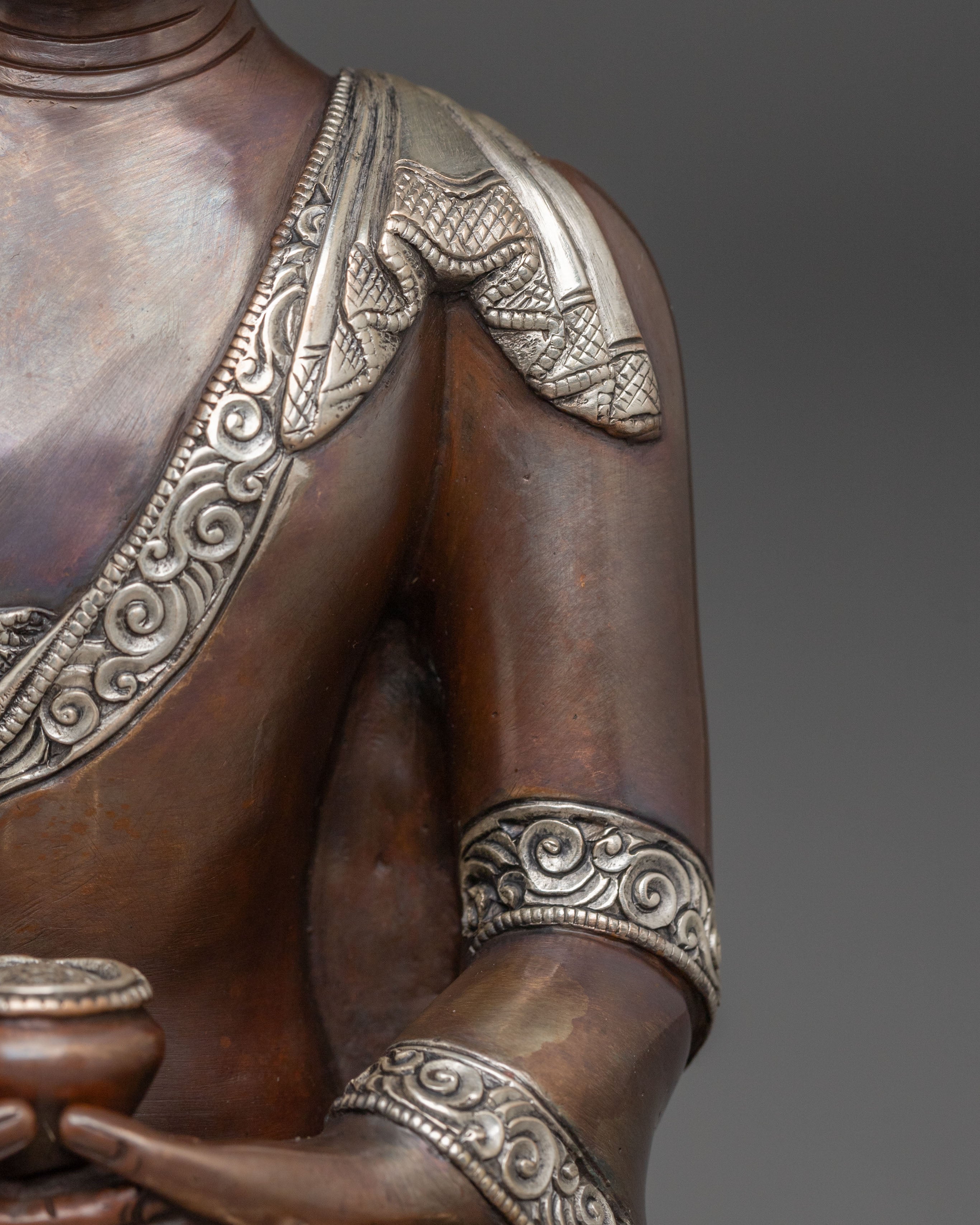 Amitabha Buddha Spiritual Figurine | Oxidized Copper Body