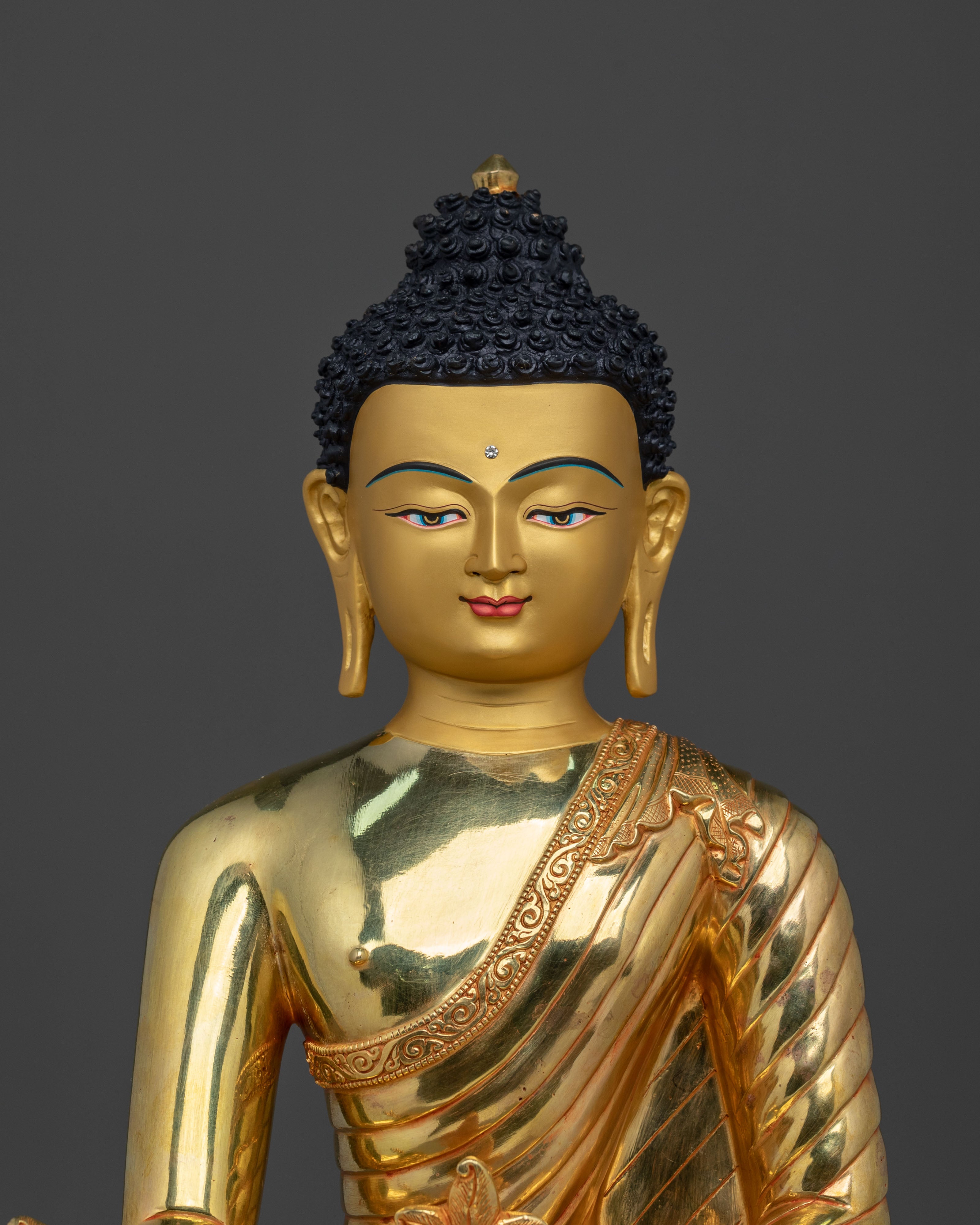 Healing Buddha Bhaisajyaguru Art: 24K Gold Gilded