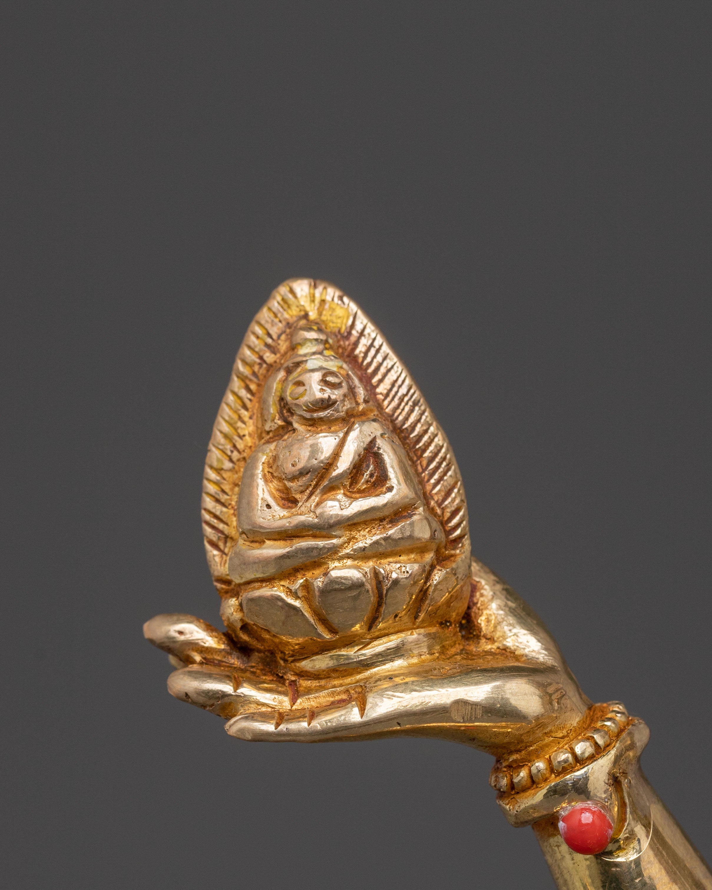 Namgyalma Healing Statue: 24K Gold Gilded Figure