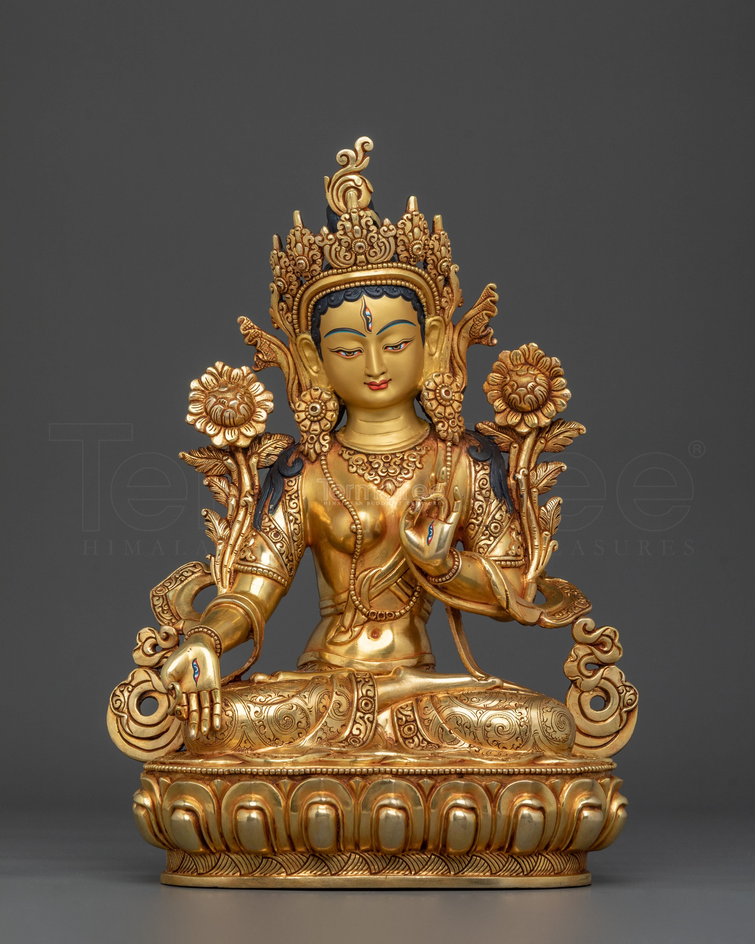 White Tara Divine Sculpture | Goddess of Compassion and Protection