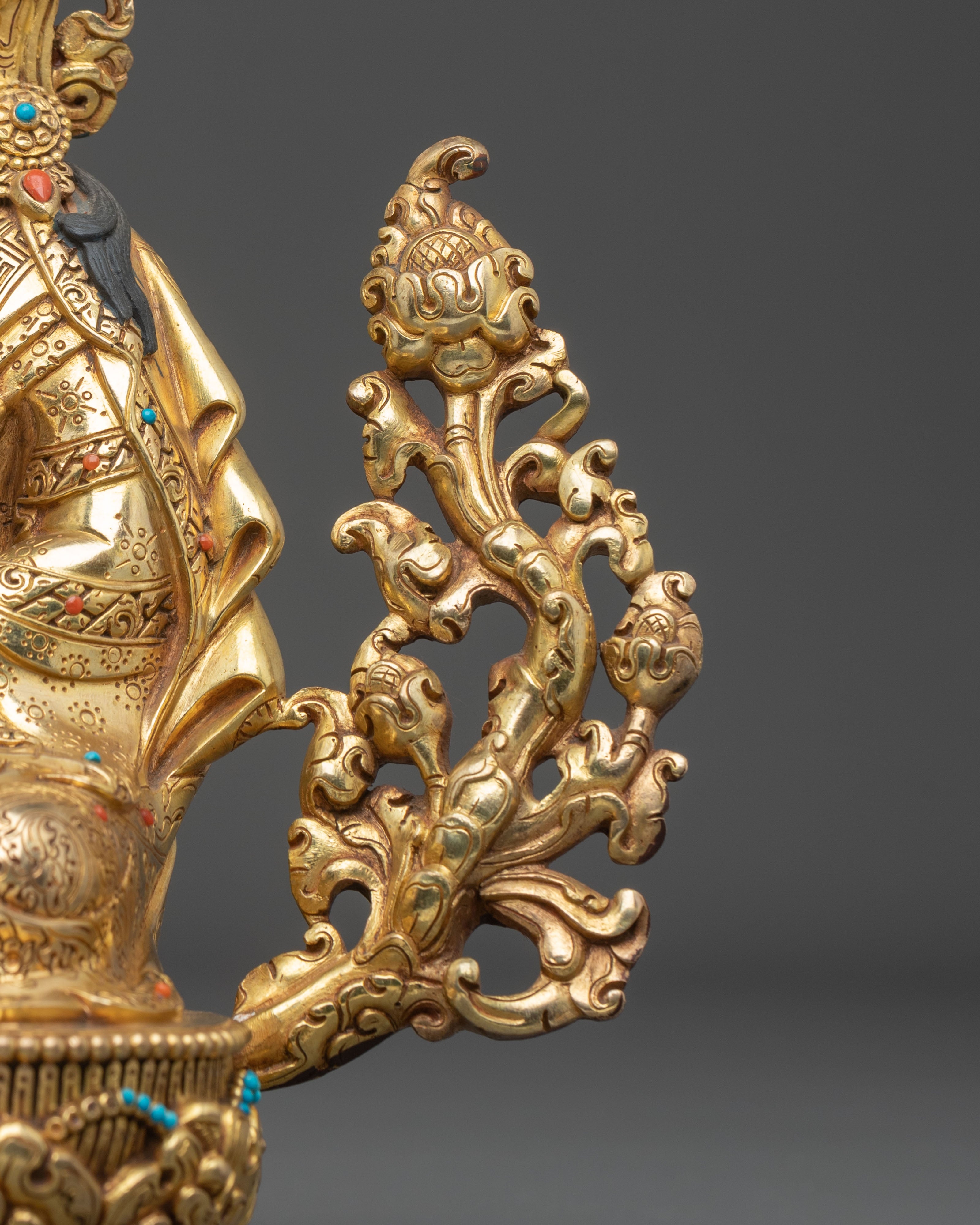 Tsokye Dorje Buddhist Statue | 24K Gold Gilded Copper Sculpture