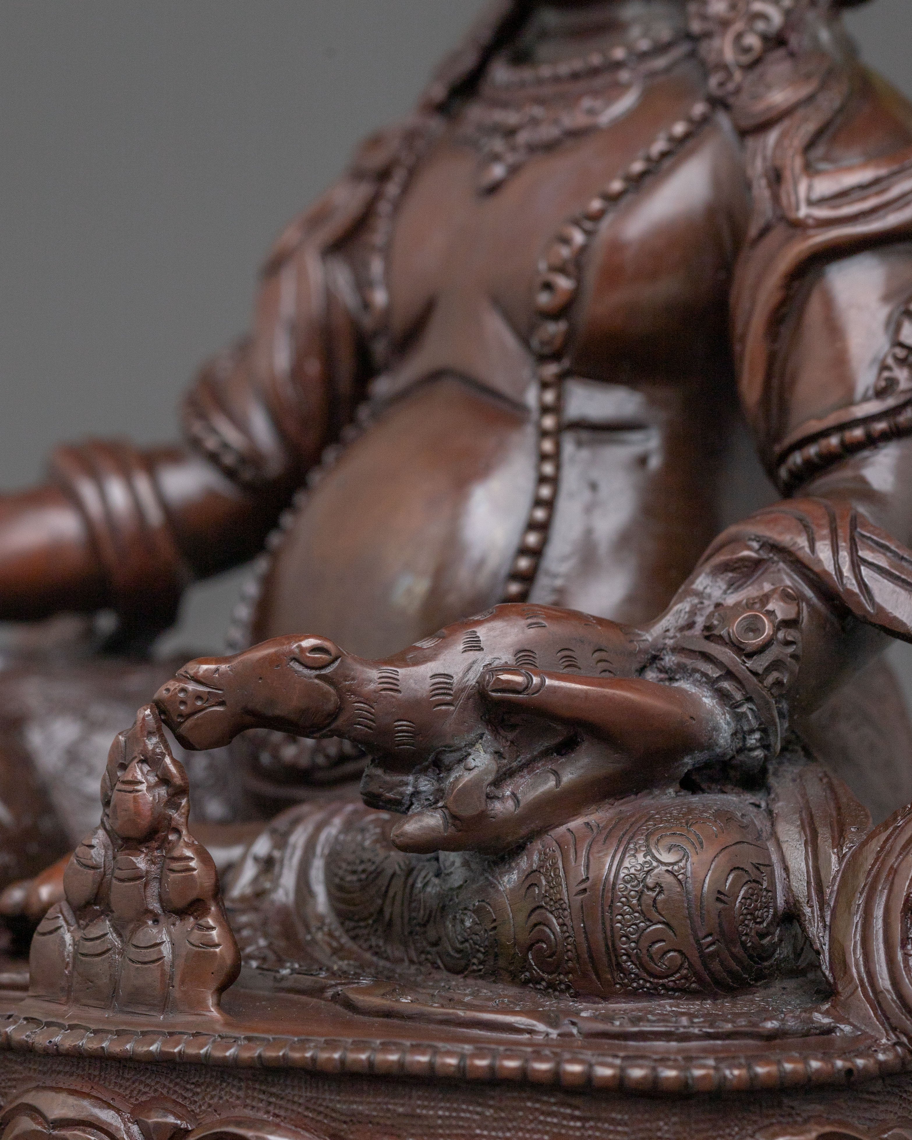 Dzambhala Tibetan Buddhist Statue | Wealth Deity Sculpture