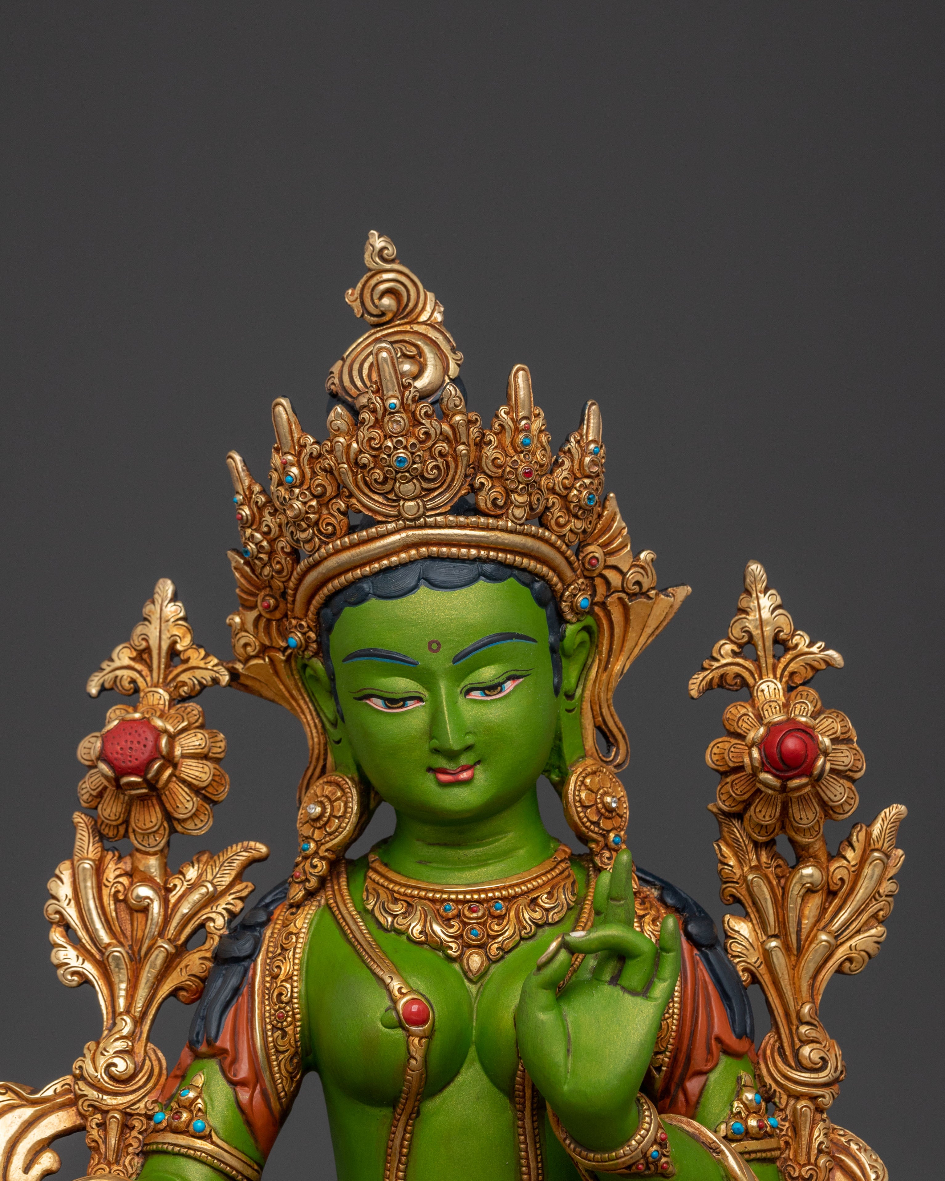 Green Tara Statue | Made in Nepal