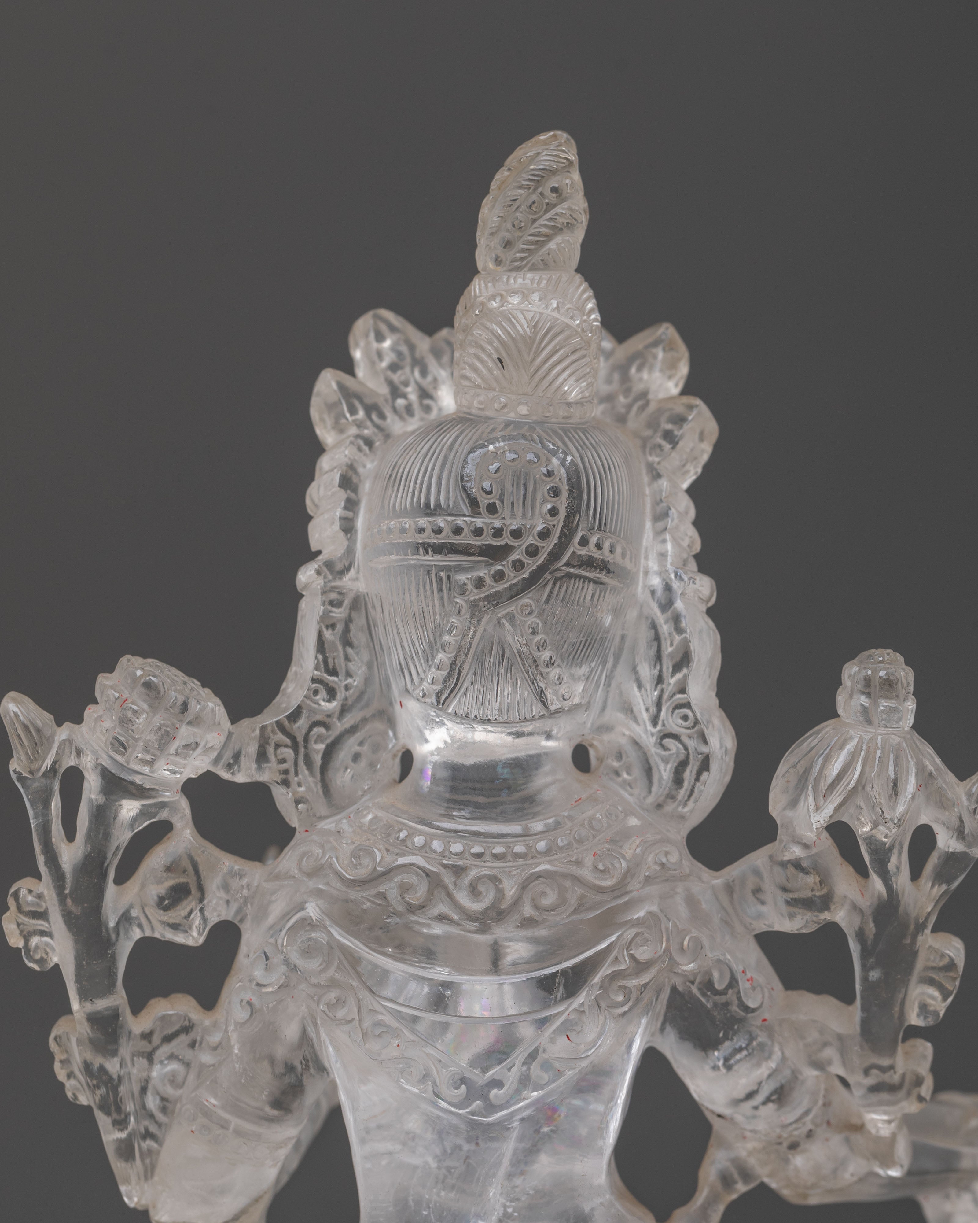 Green Tara Crystal Statue: Peaceful Figure