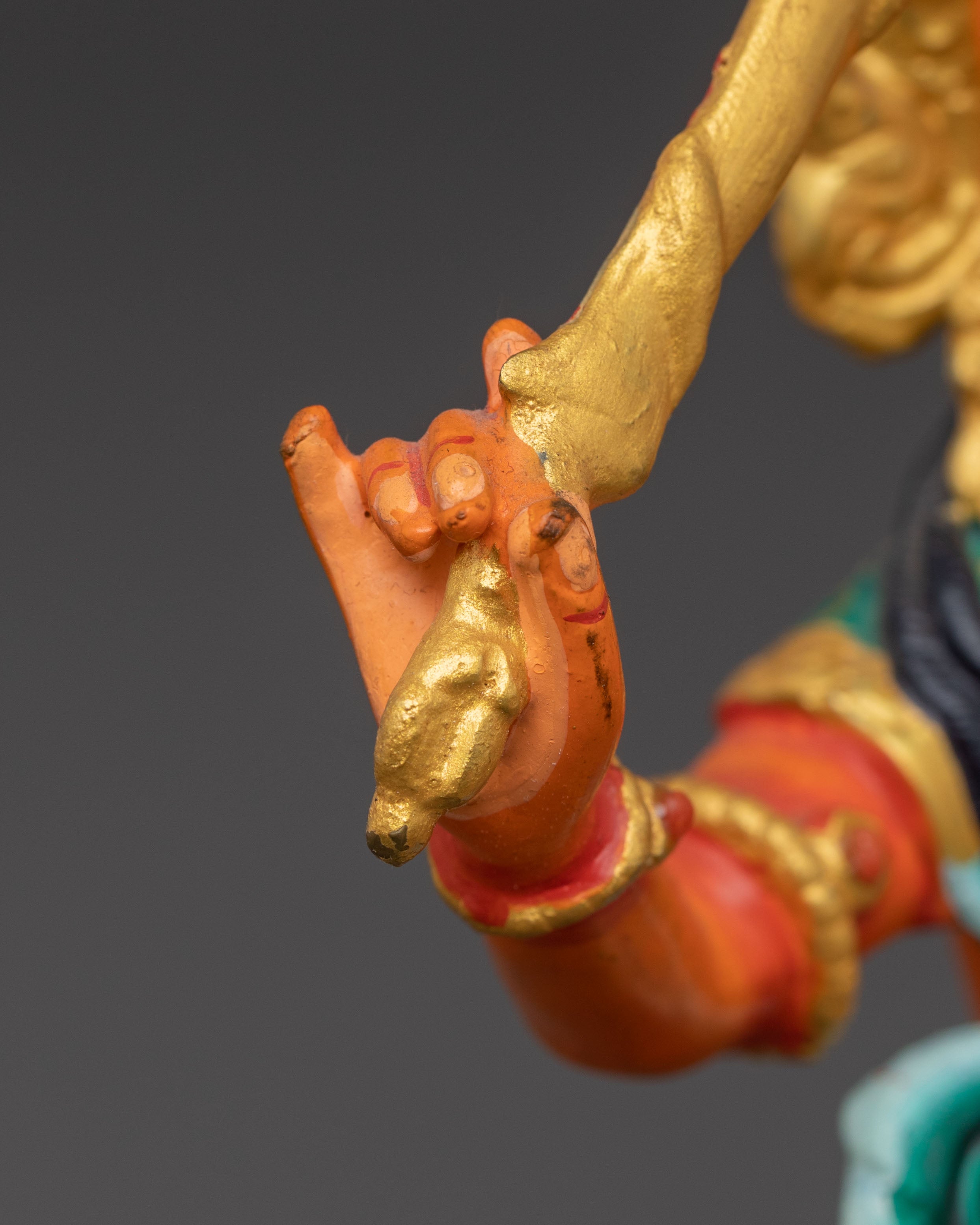 Manjushri Statue Deity of Wisdom – Handcrafted Copper