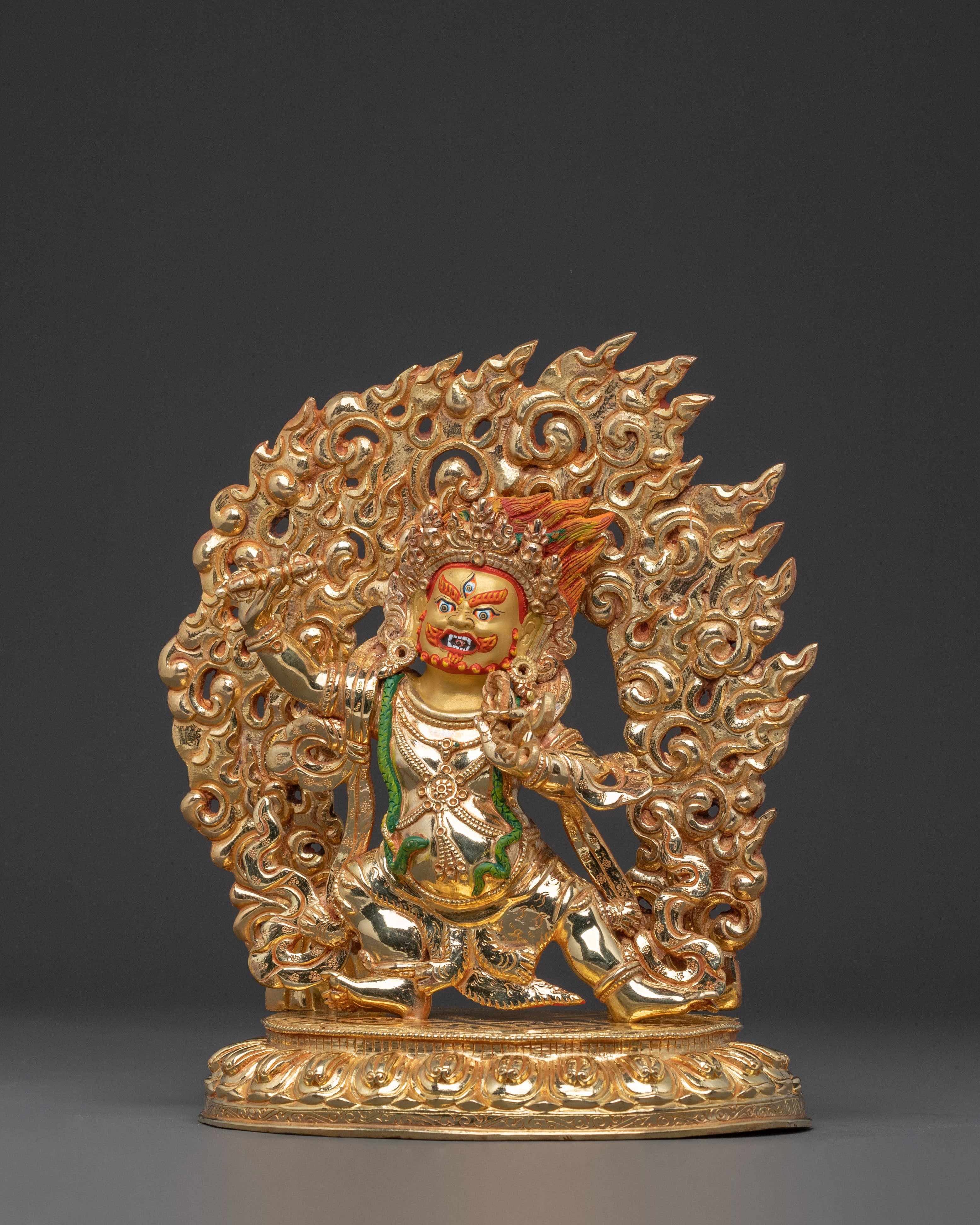 Vajrapani Fierce Statue | Tibetan Buddhist Protector