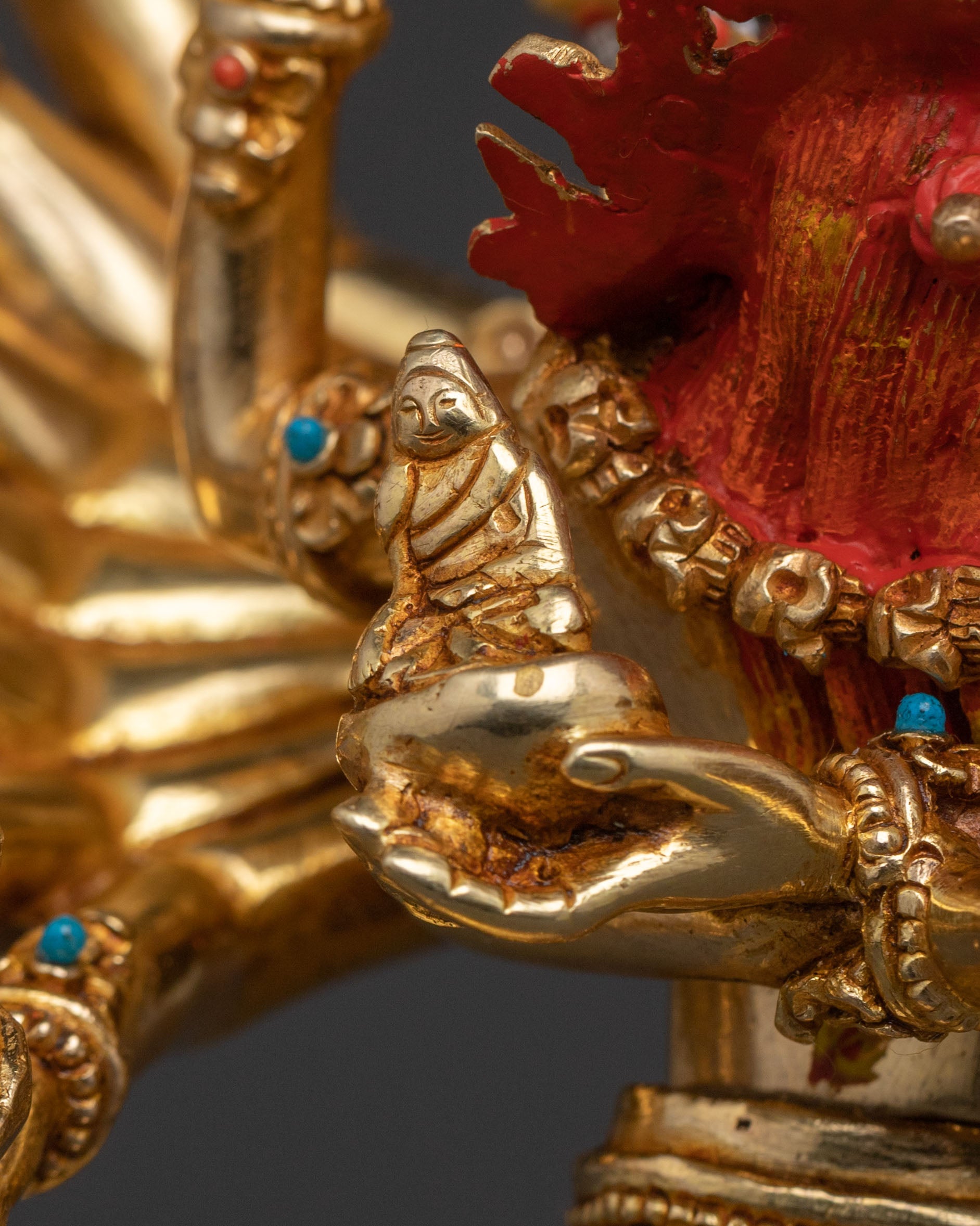 Fierce Hevajra Tantric Deity Statue | Buddhist Decor