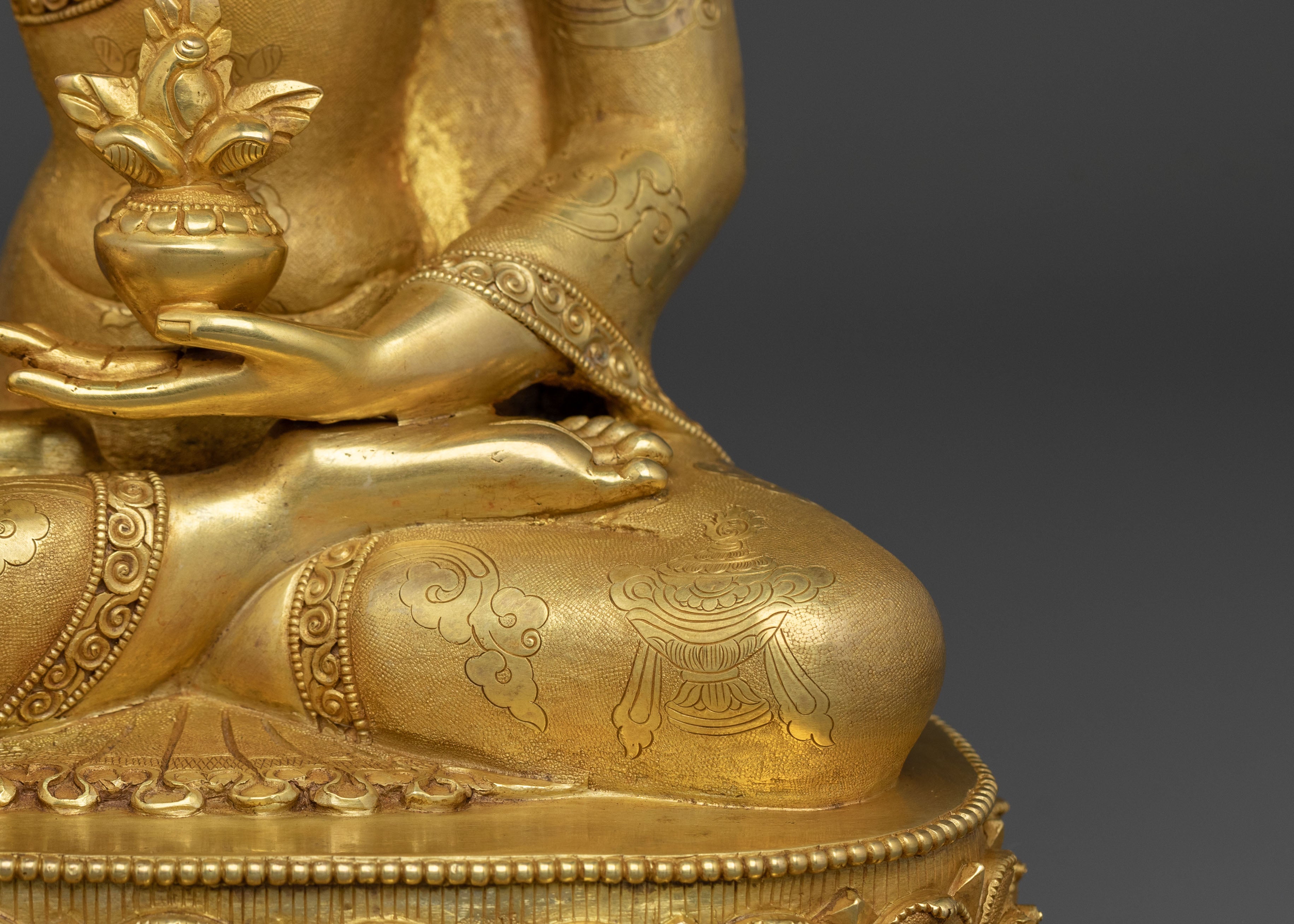 Bhaiṣajyaguru Sculpture for Healing:  Sacred Altar Decor