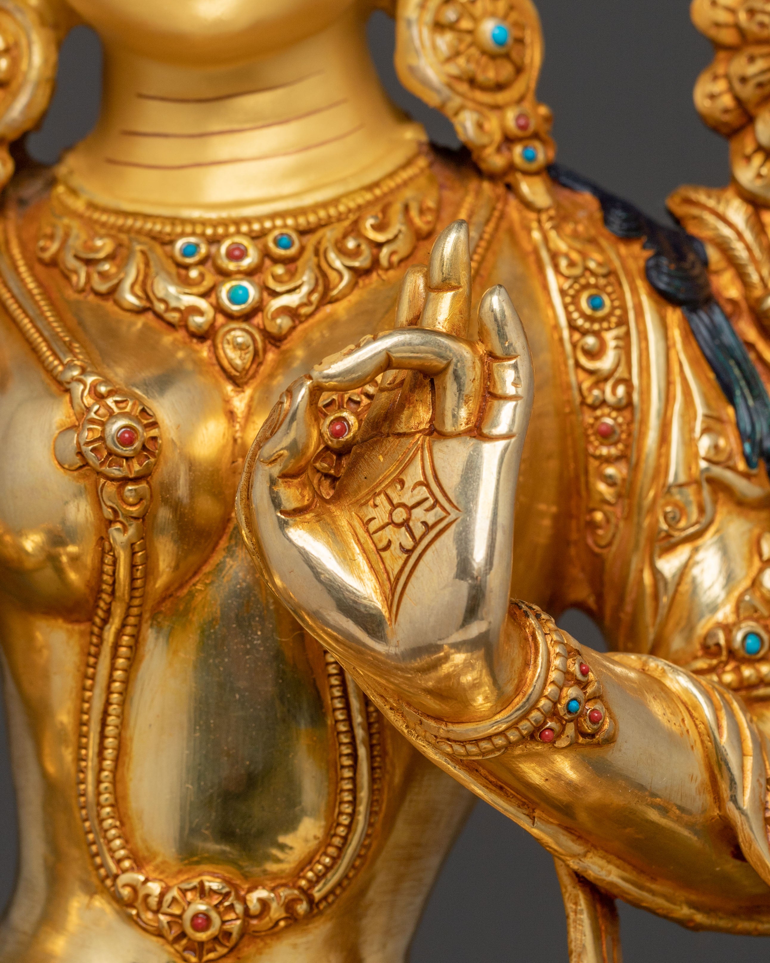21 Tara Golden Statue Set | Handcrafted Devotion