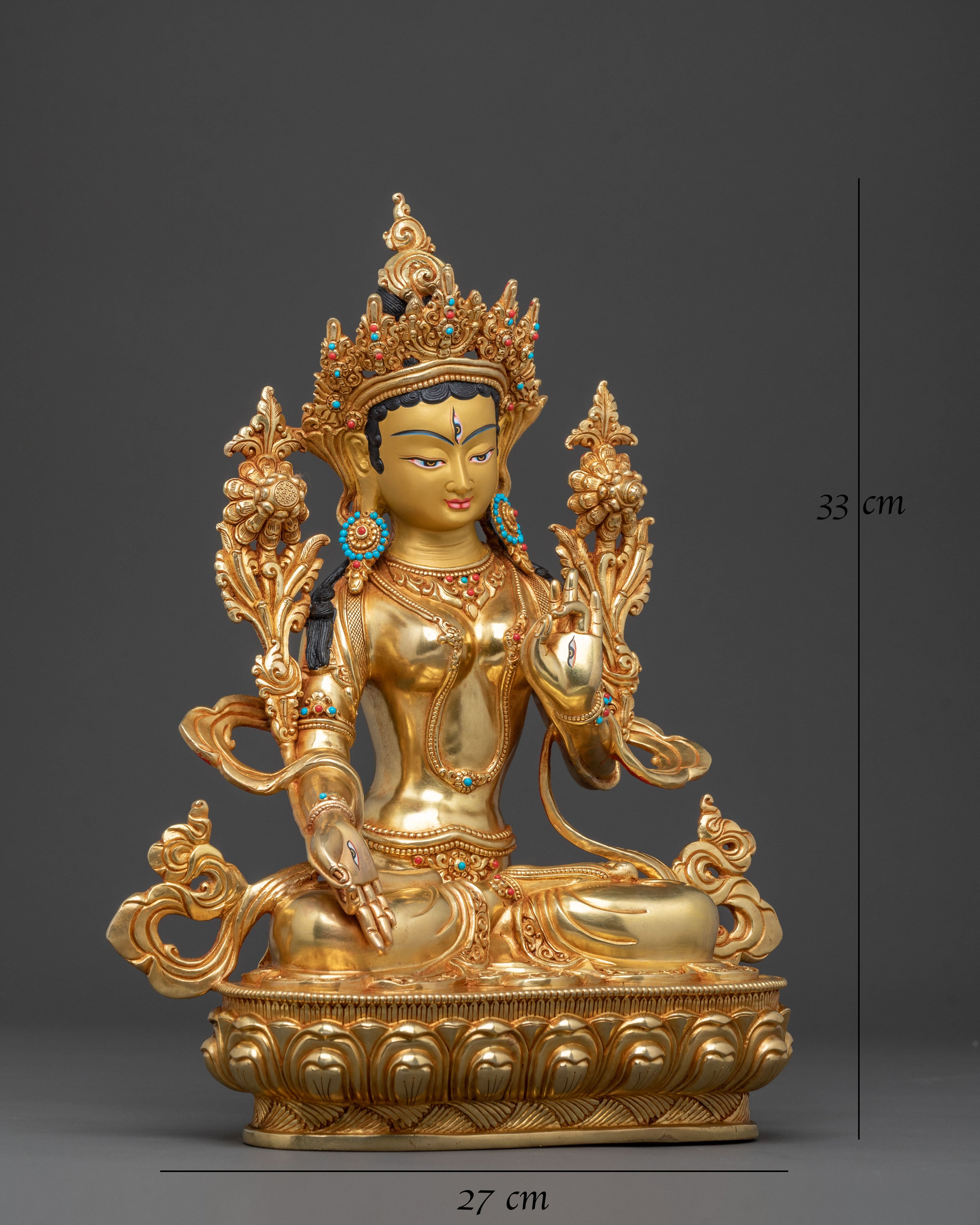 White Tara Pure Compassion Statue | Goddess of Healing and Long Life