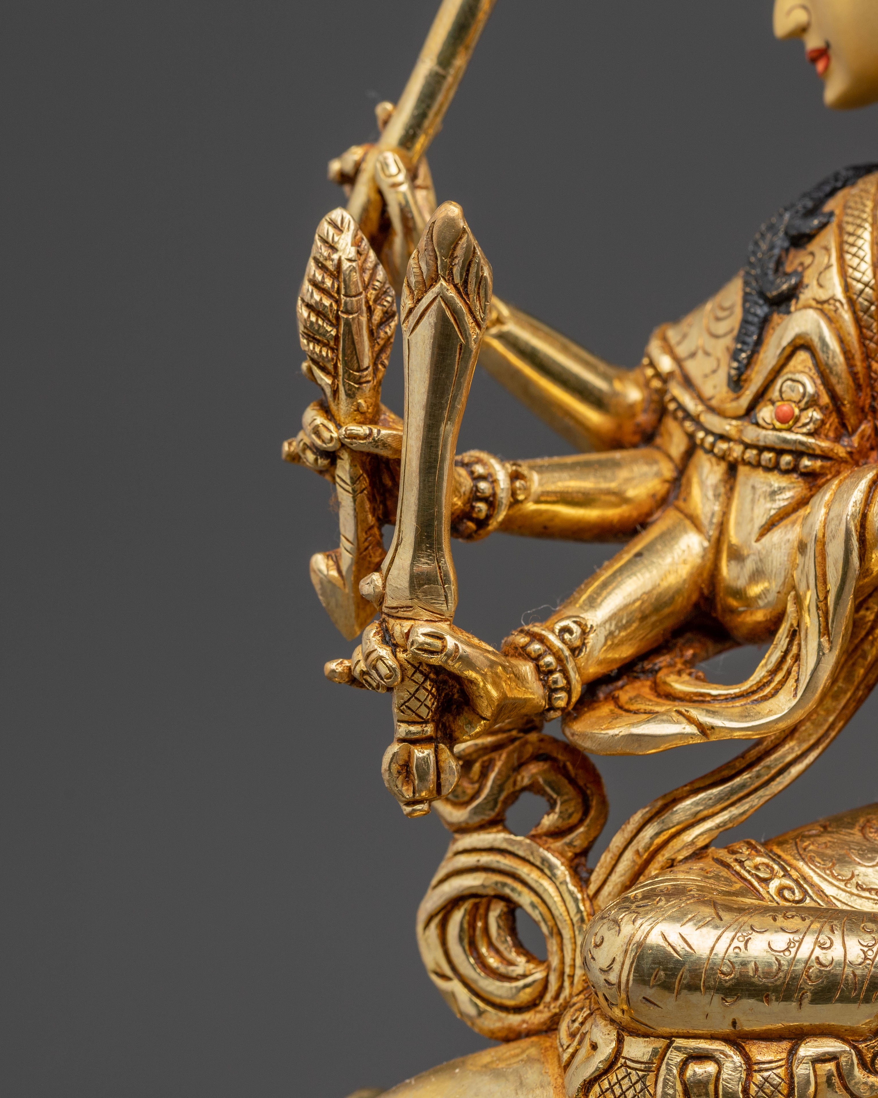 24K Gold Glided Buddhist Marichi Statue | Goddess of Wisdom