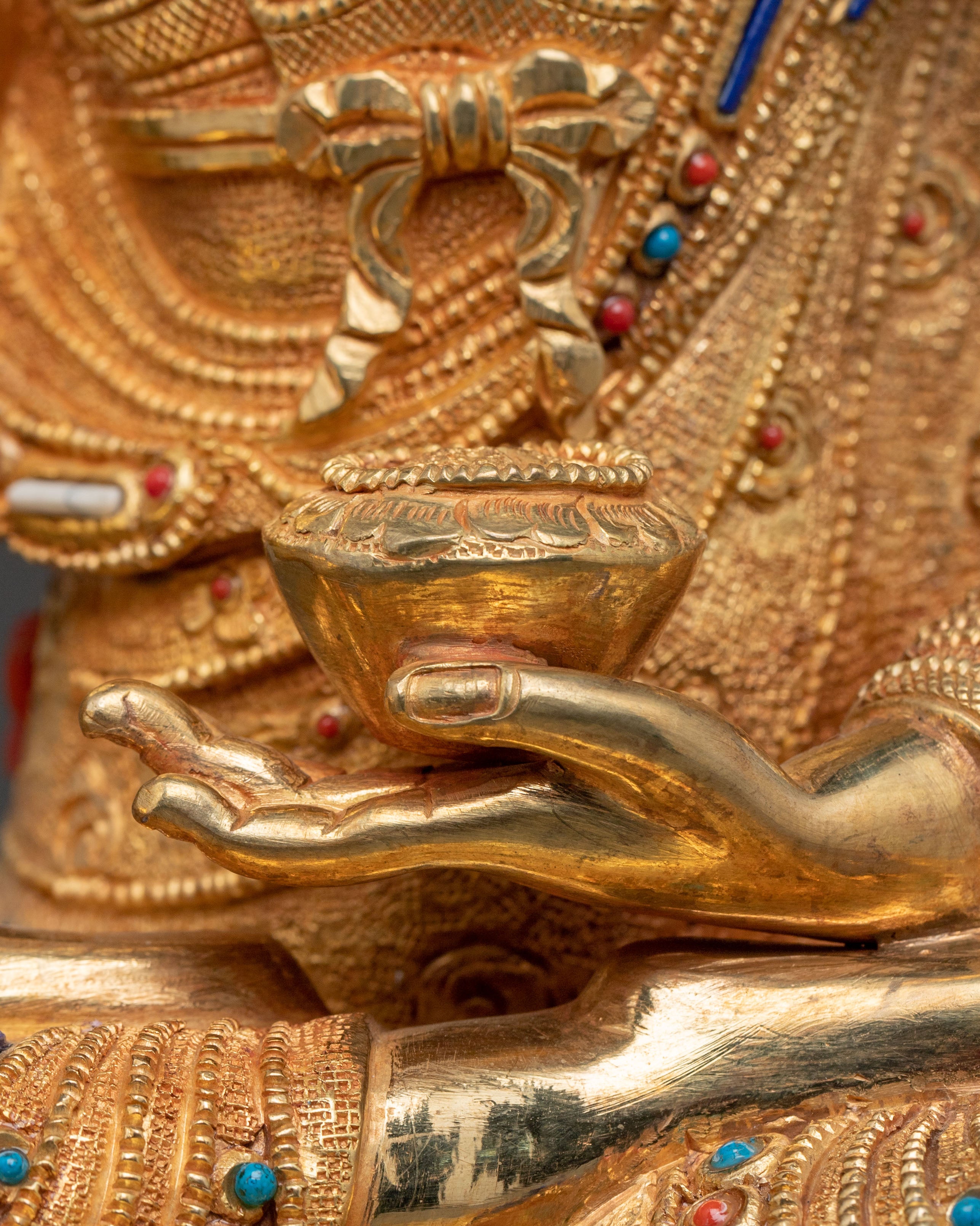 Shakyamuni Buddha: 24K Gold Gilded Enlightenment Idol