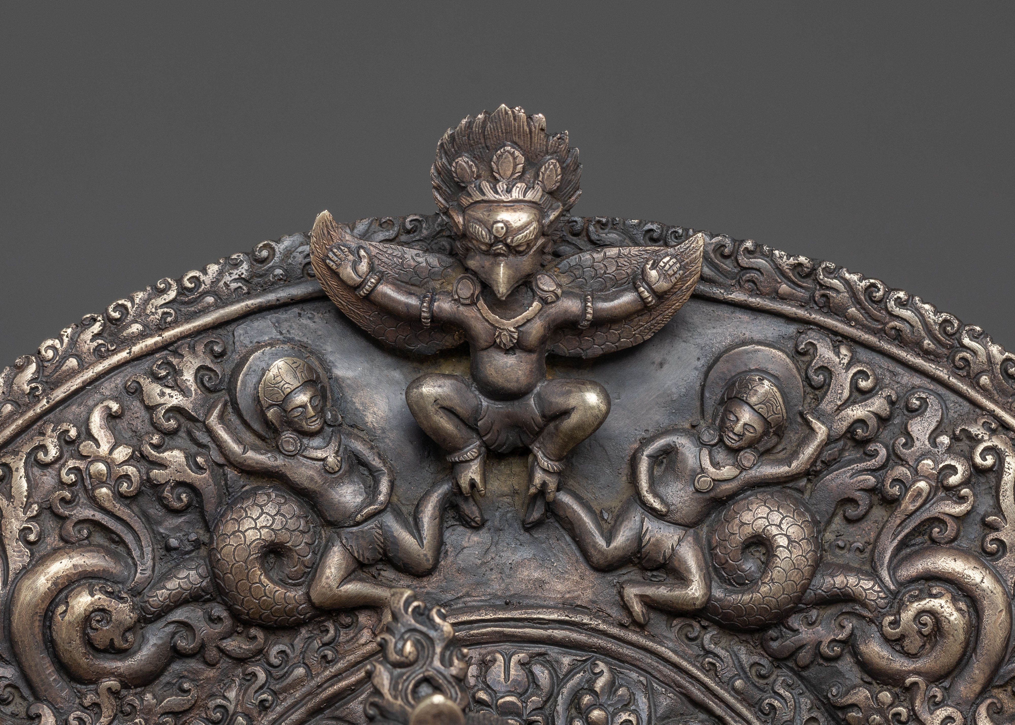 Green Tara Statue | Bronze Figure with Wooden Base