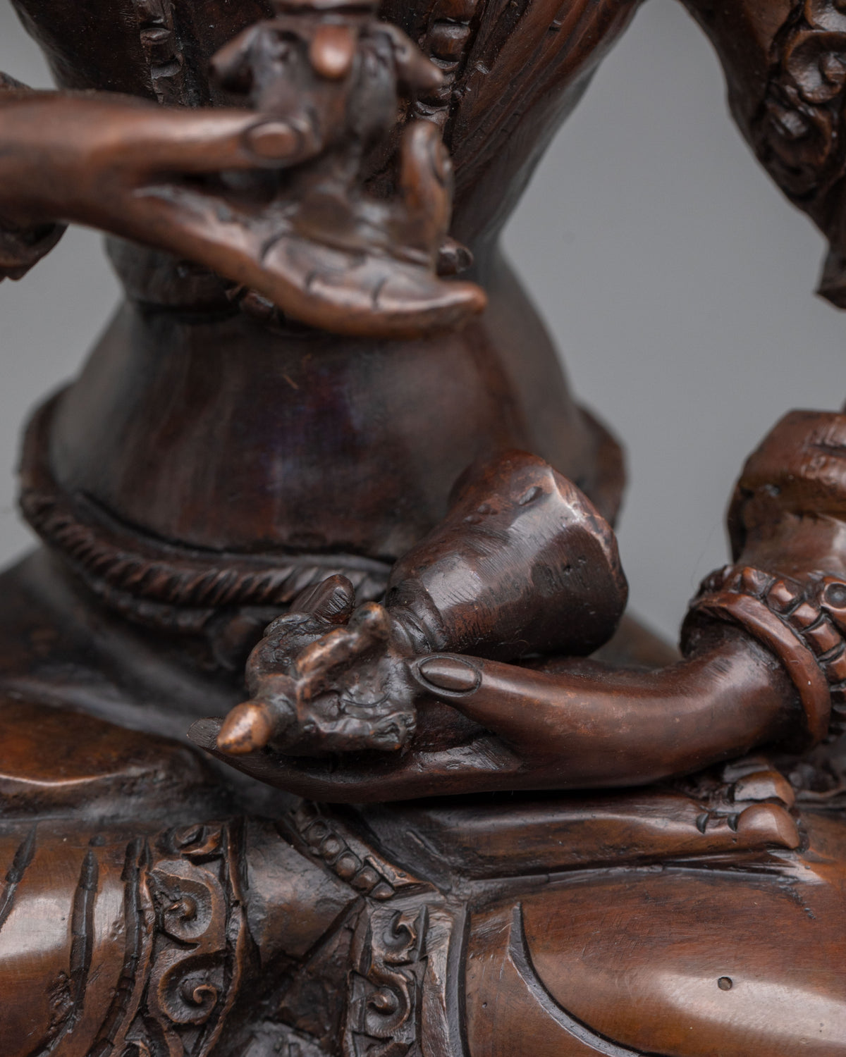 Handmade Vajrasattva Oxidized Sculpture | Tibetan Deity