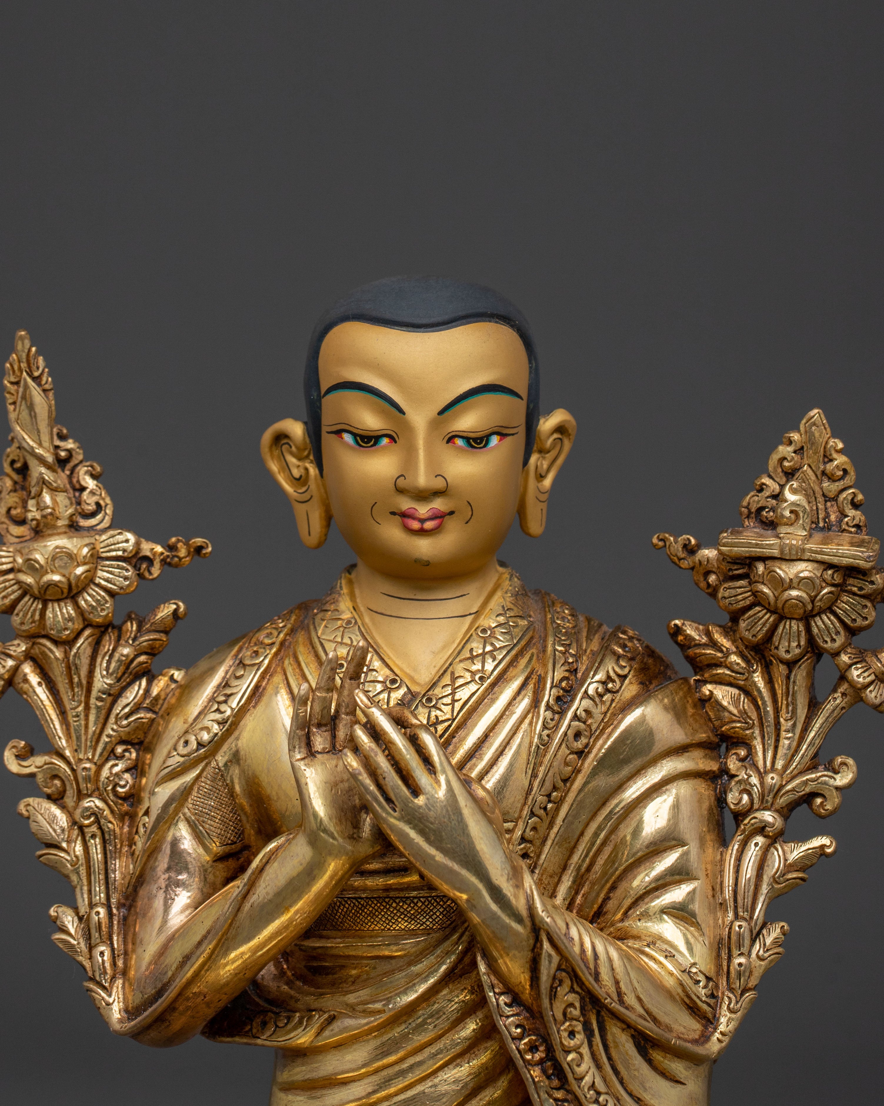Tsongkhapa Divine Sculpture with Disciples | Symbol of Wisdom