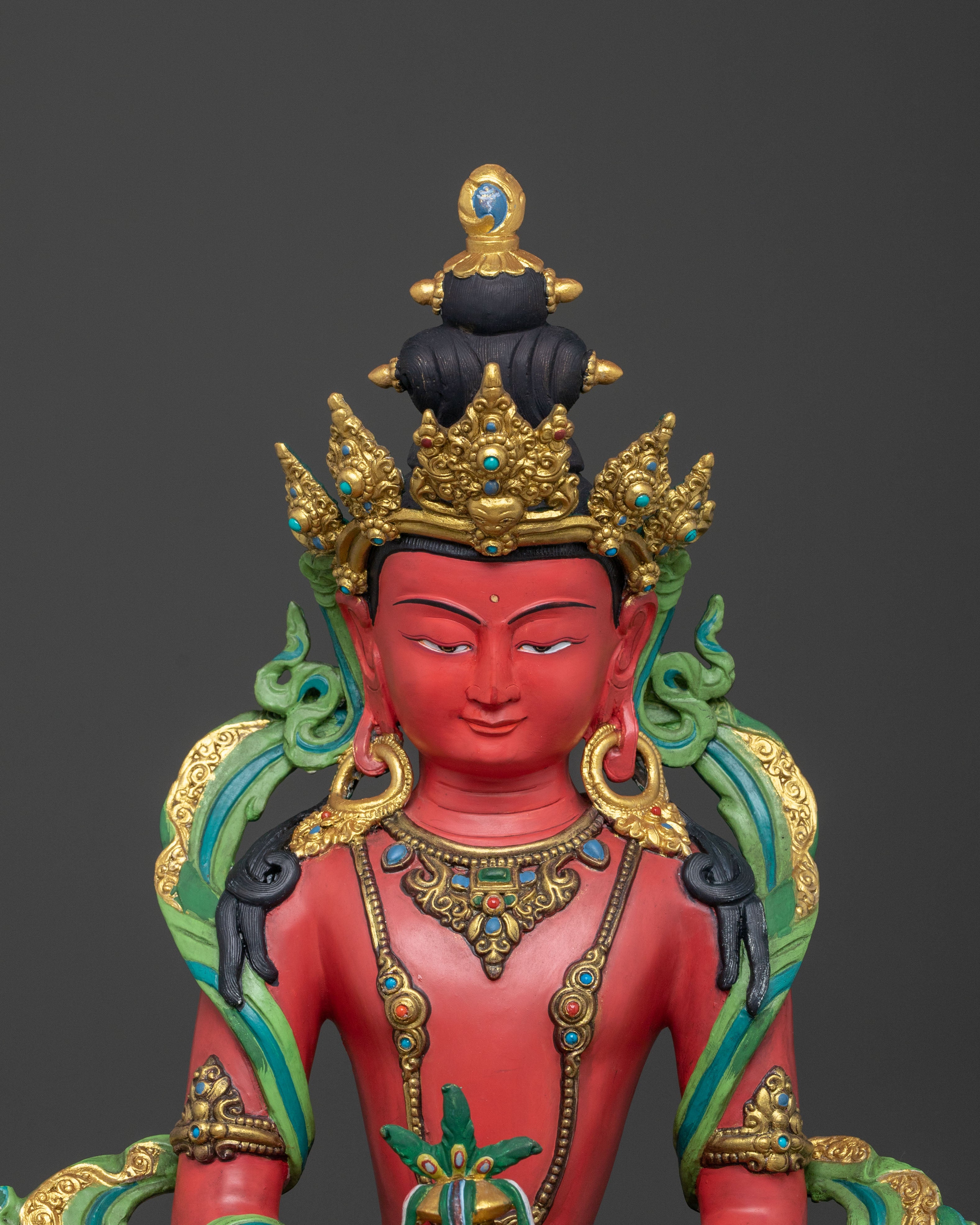 Amitayus Devotional Statue | Spiritual Decor for Longevity