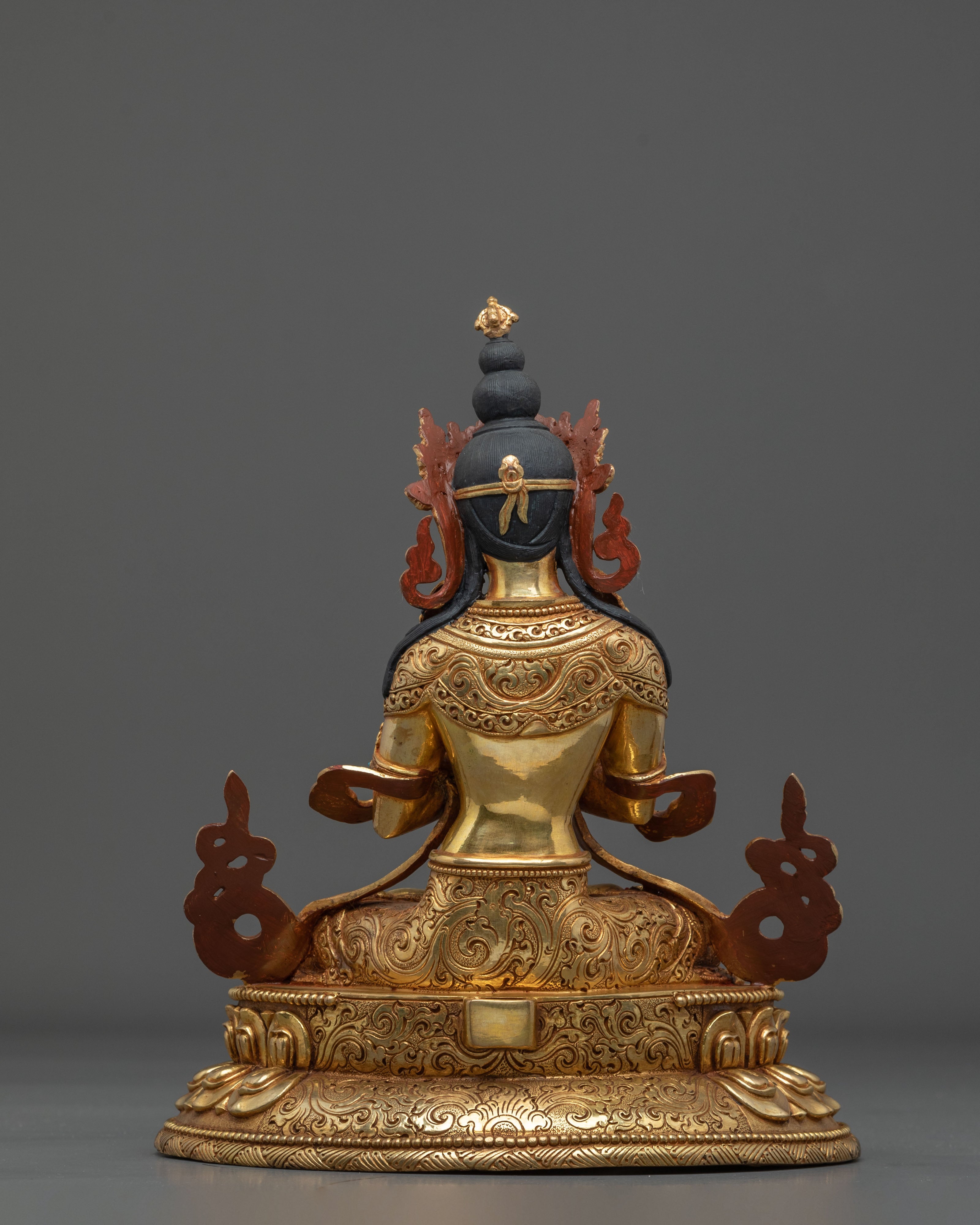 Vajradhara Statue | 24K Gold Gilded Sacred Figurine