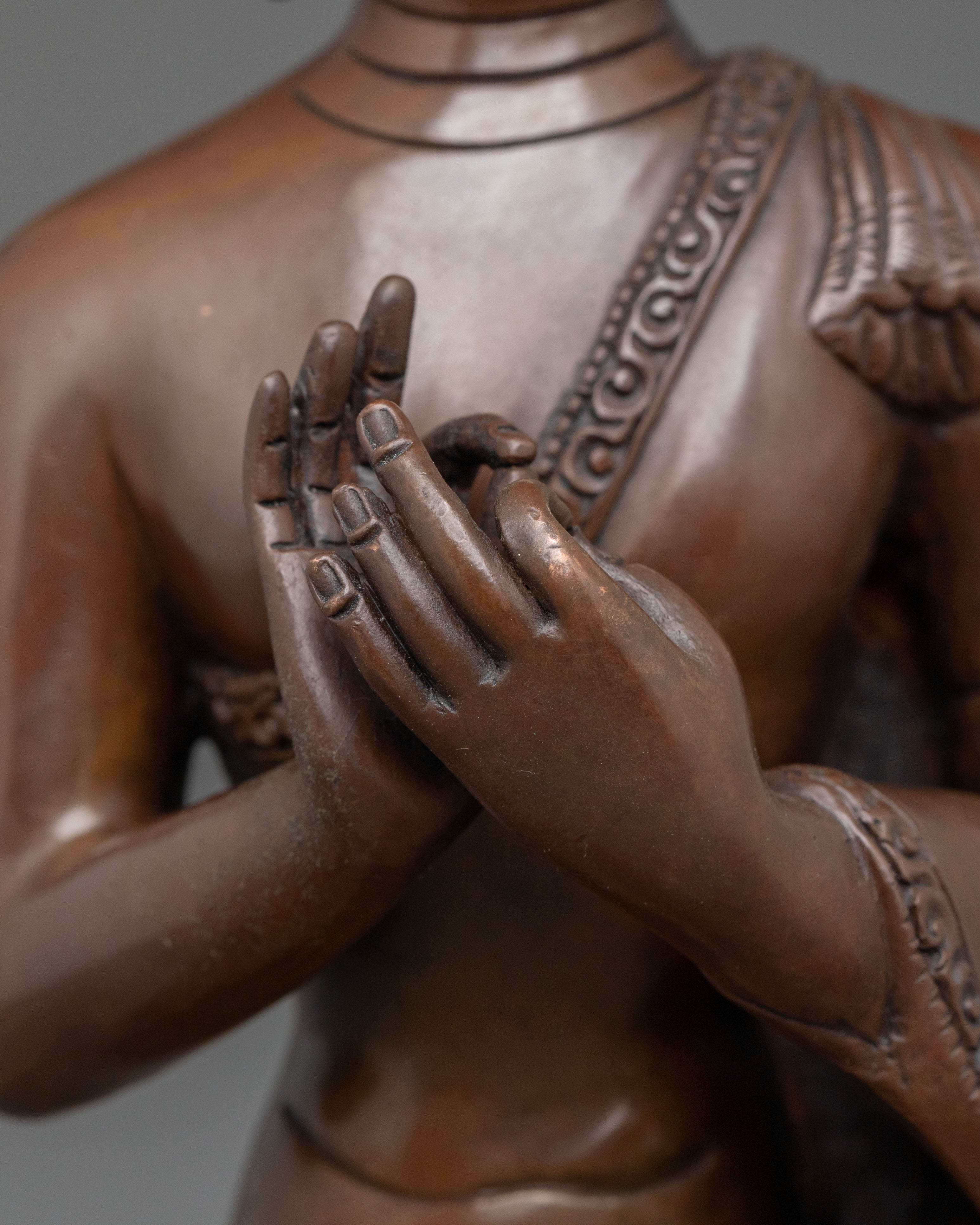 Vairocana Meditation Sculpture:  Tibetan Buddhist Sacred Sculpture