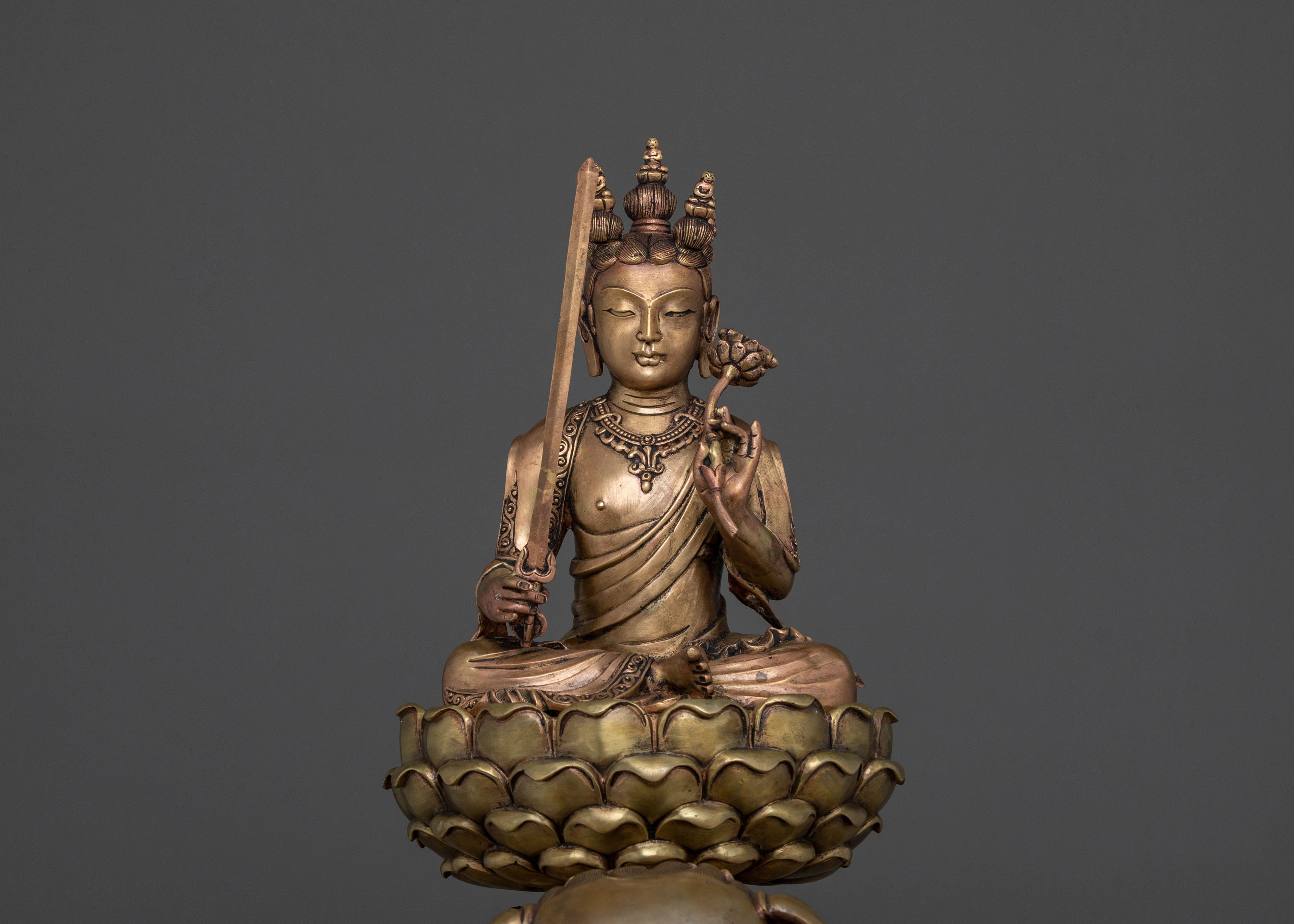 Chinese Manjushri Statue | Tibetan Wisdom Bodhisattva