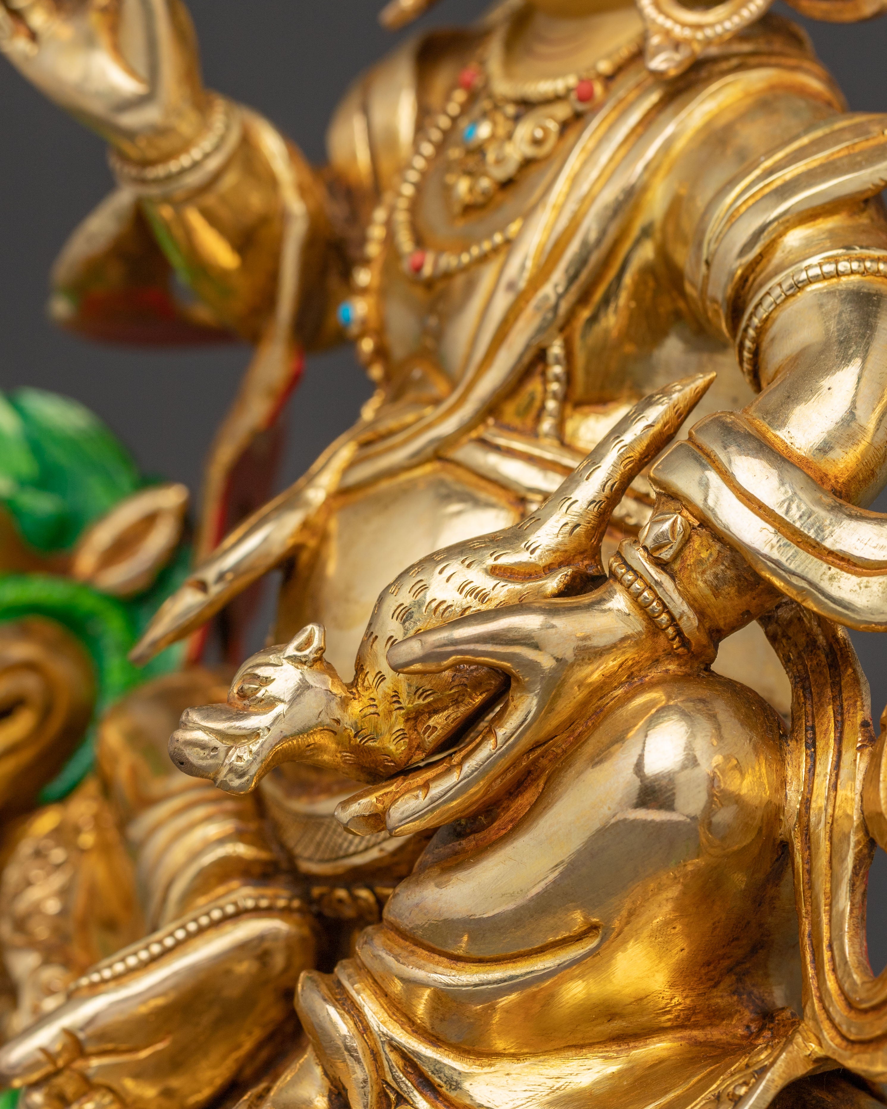 Traditional Namtoshe Guardian Statue - 24K Gold