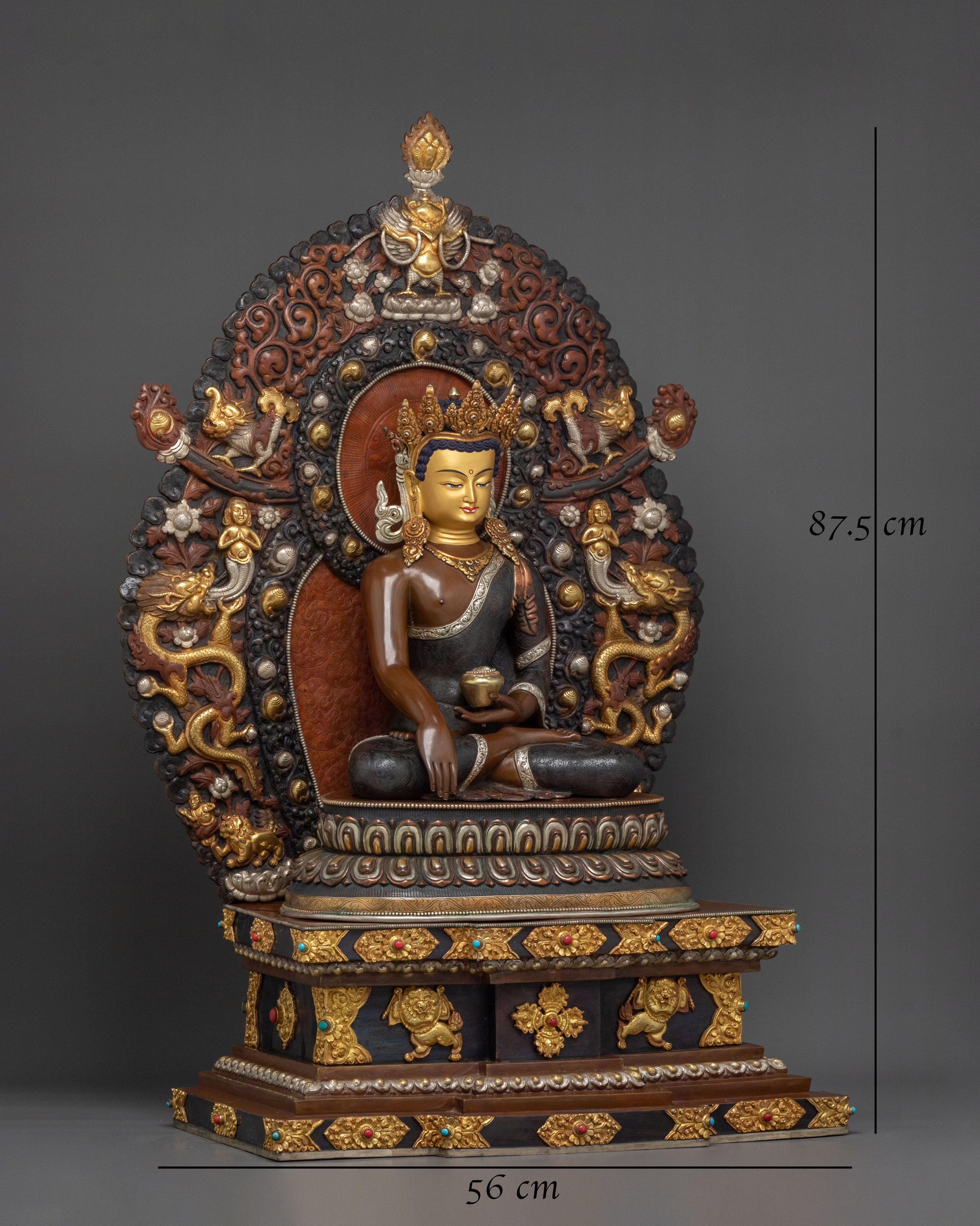 Shakyamuni Buddha Statue: Sacred Tibetan Buddhist Sculpture