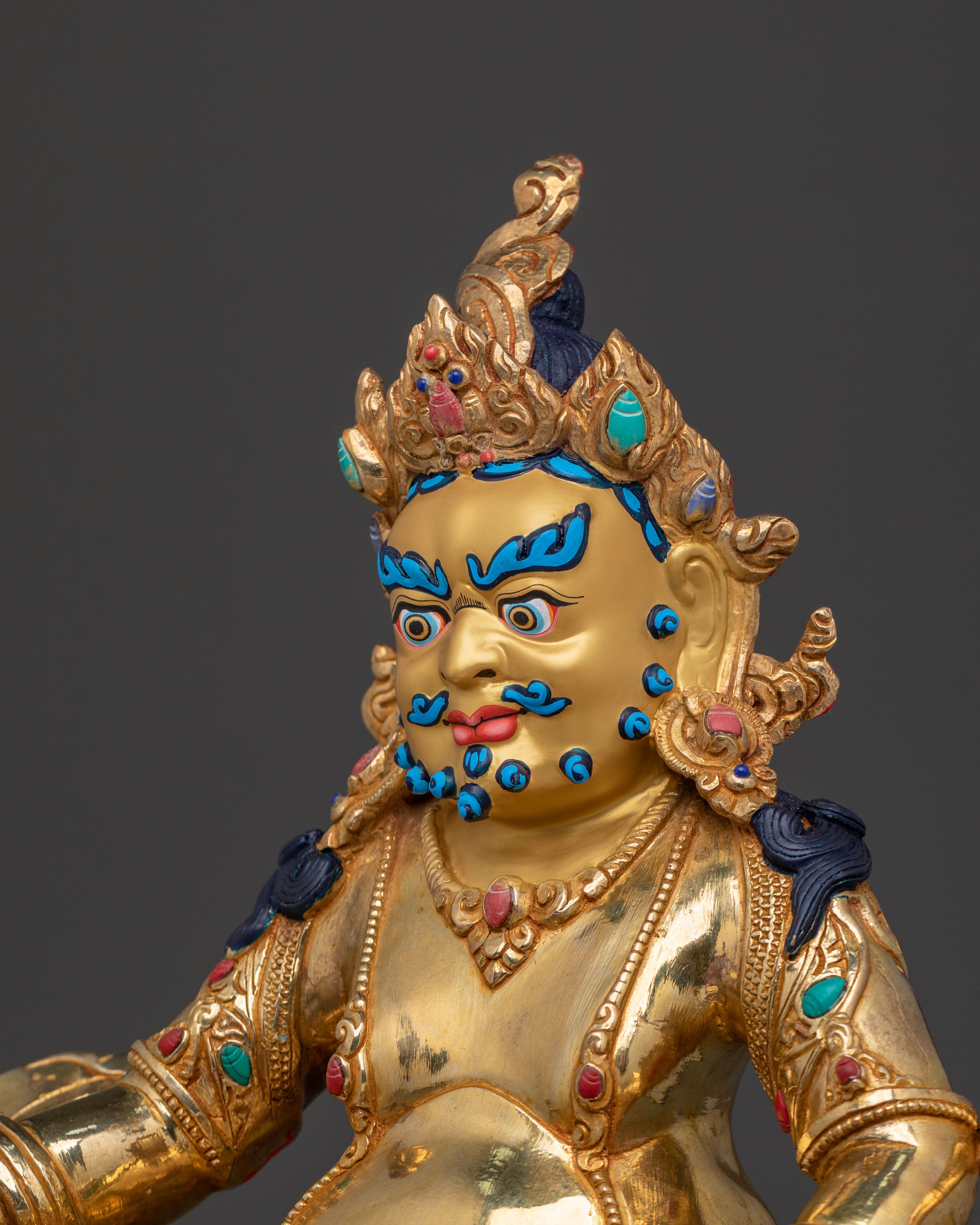 Handcrafted Dzambhala Spiritual Statue | Wealth Deity
