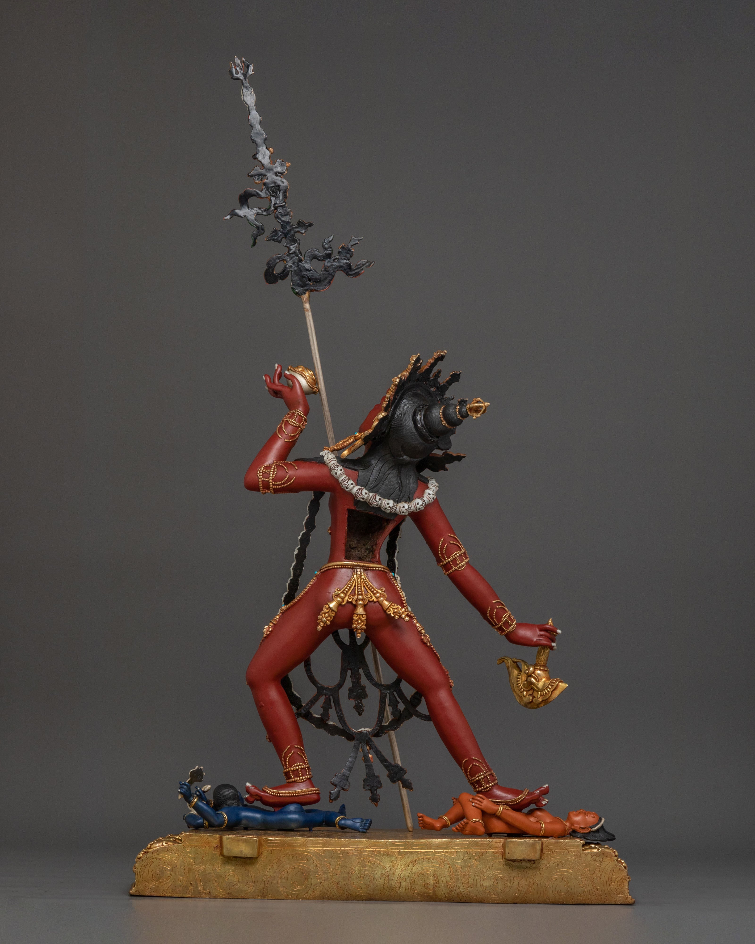Handcrafted Wrathful Vajrayogini Statue | Tibetan Buddhist Dakini Sculpture