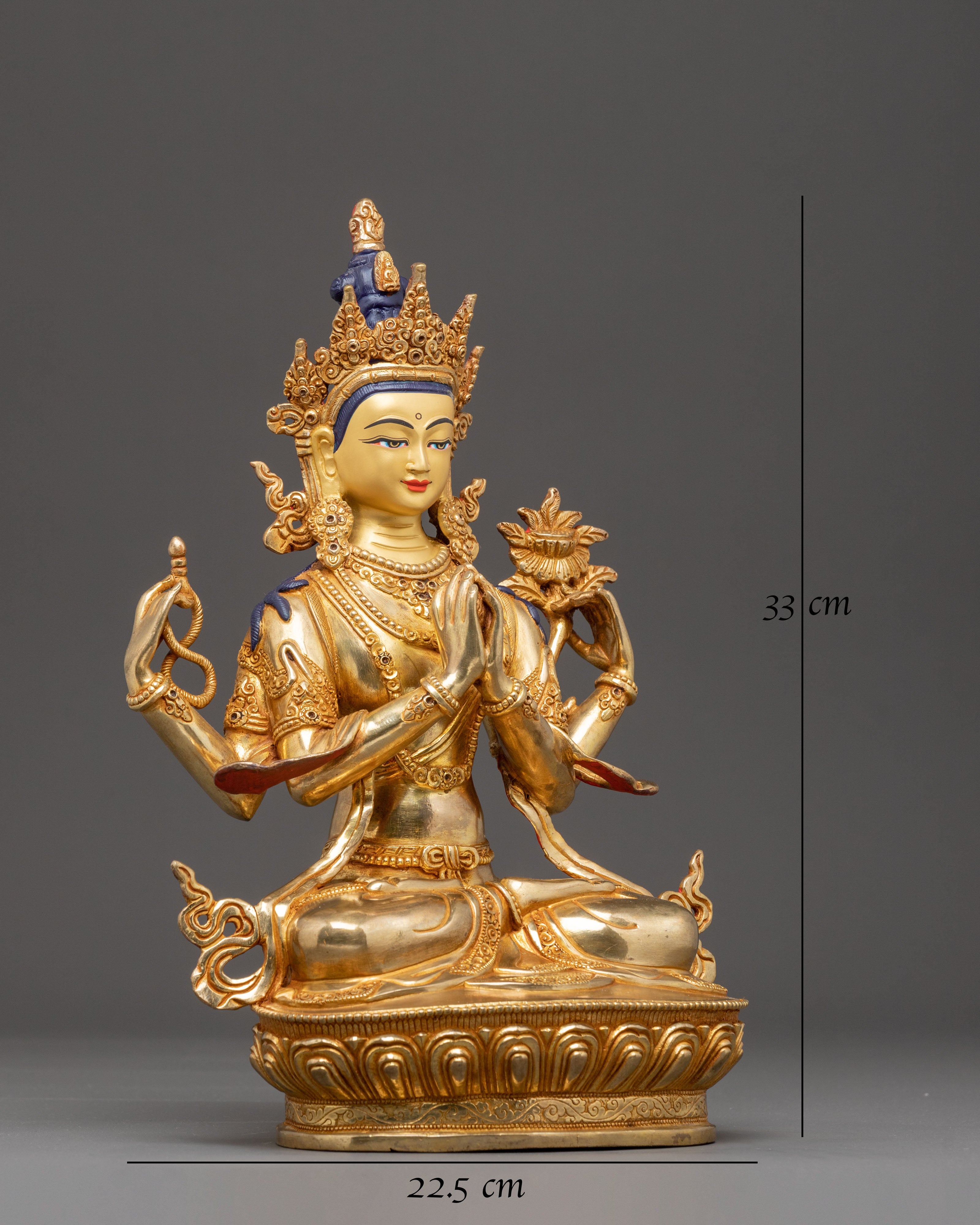 Radiant Statue Of Chenrezig | Bodhisattva of Compassion