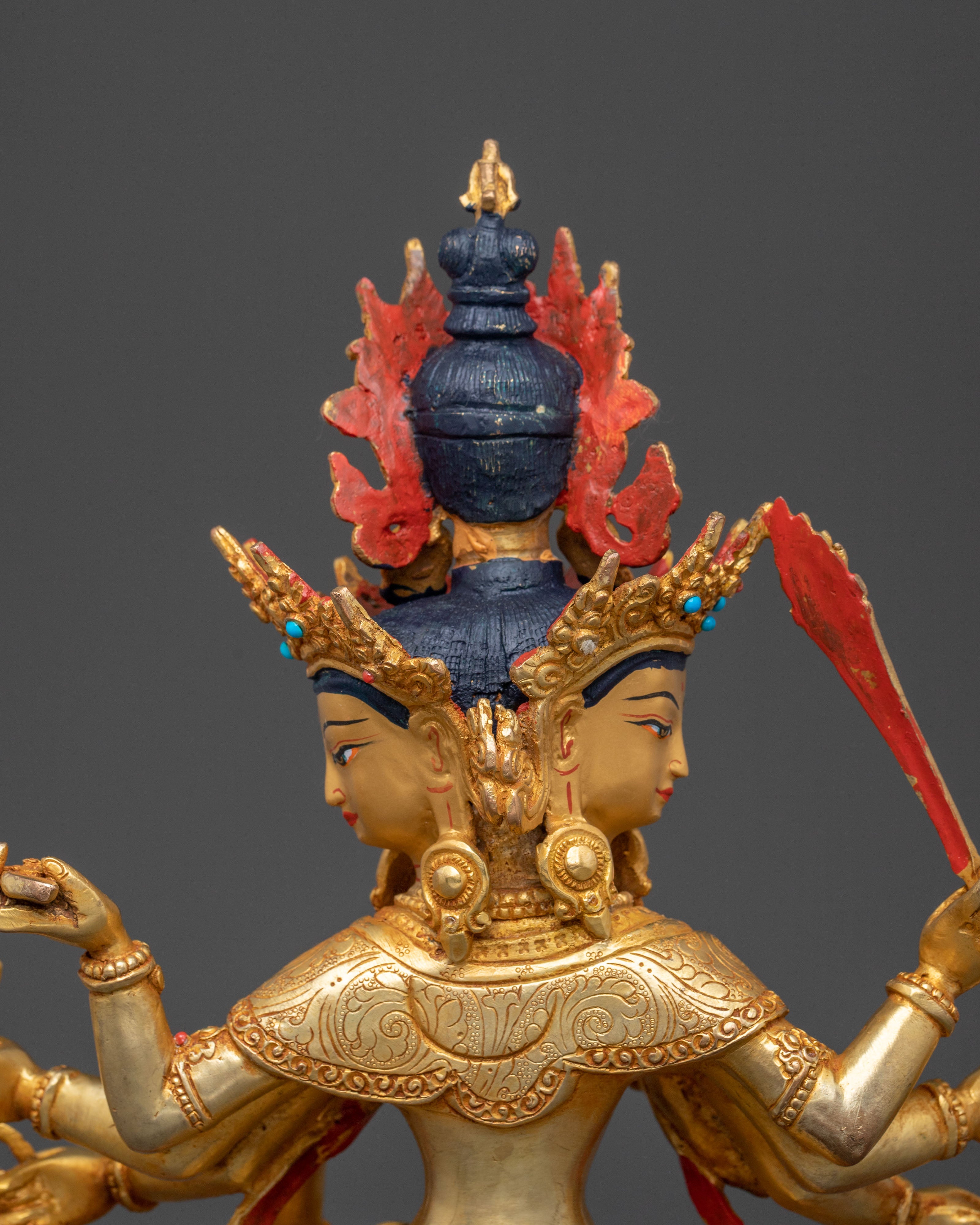 Maha Vajrasattva | 24K Gold Gilded Sculpture