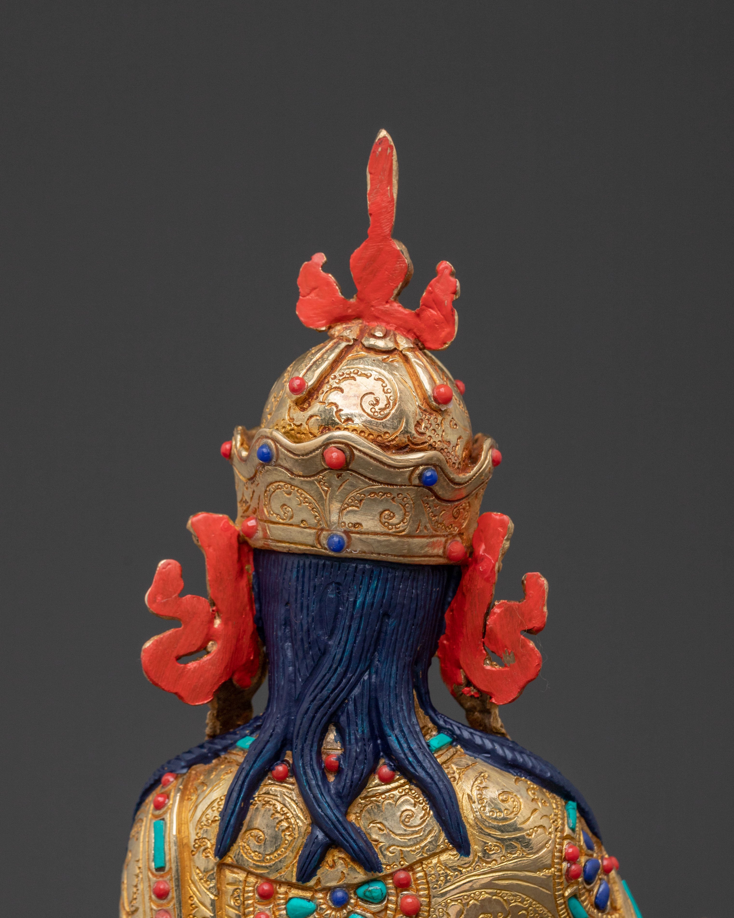 Guru Rinpoche Dharma Teaching Statue | Lotus-Born Master of Wisdom & Protection